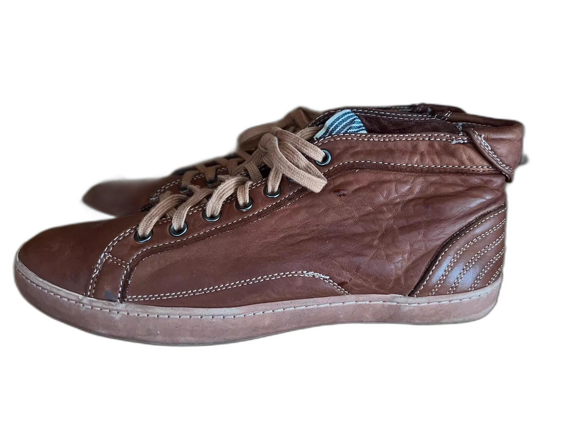 45rpm 45rpm Italian Washed Leather Sneakers Size US 10 / EU 43 - 1 Thumbnail