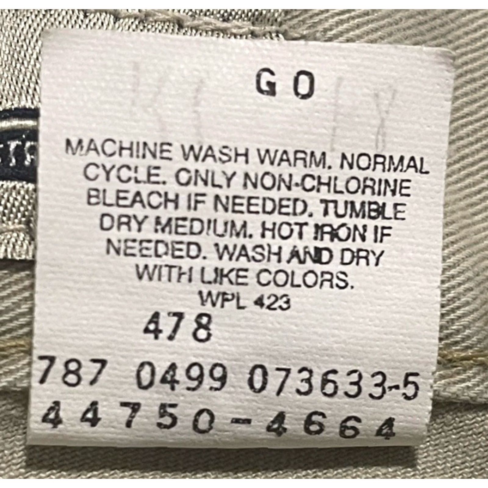 Levi's VINTAGE Levi's Silvertab Cargo Pants Mens 33x29 Beige 90s City Grunge Hip Hop USA Logo Relaxed Wide-Leg Canvas Cotton Front Flat Pocket Cargo Zip Size US 33 - 5 Thumbnail