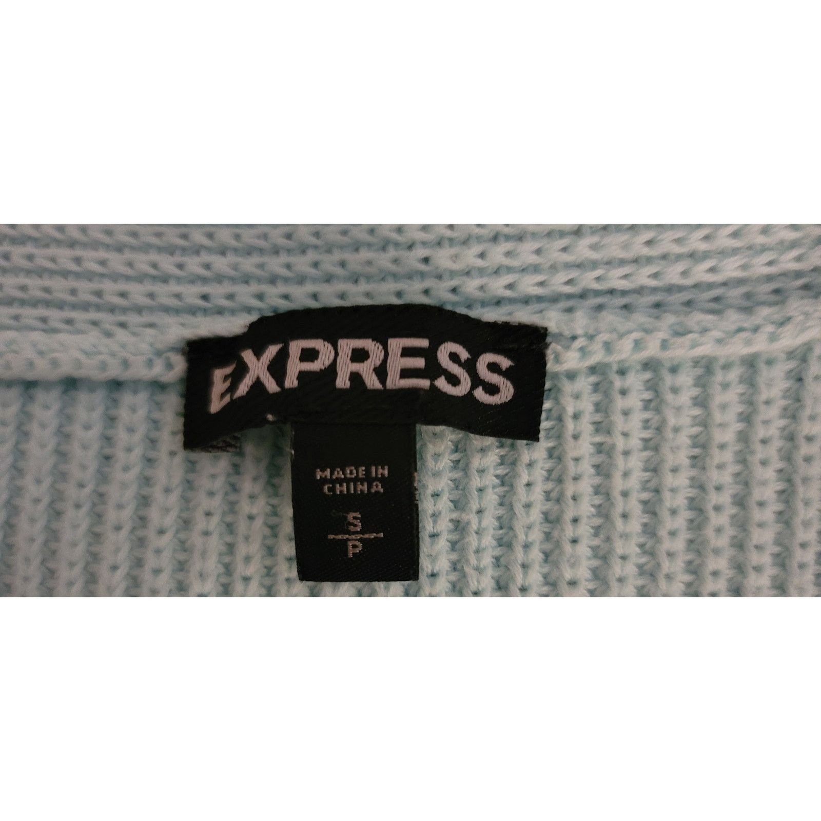 Express Express Teal V-Neck Knit Women's Sweater S 3/4 Drop Sleeves Size S / US 4 / IT 40 - 3 Thumbnail
