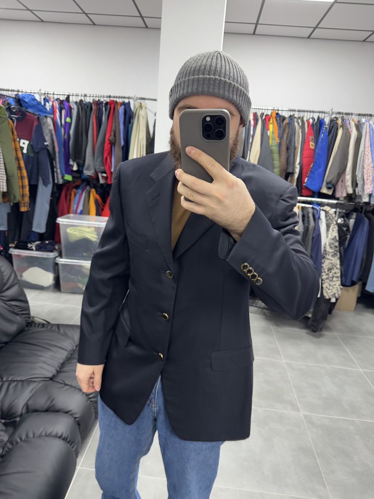 Canali Canali Oliver Wool Blazer Size 52R Size 52R - 3 Thumbnail