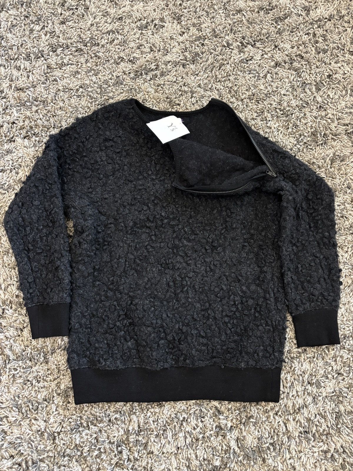 Yohji Yamamoto Y’s by Yohji Yamamoto K-Shoulder Zipper Wool Sweatshirt Size M / US 6-8 / IT 42-44 - 3 Thumbnail