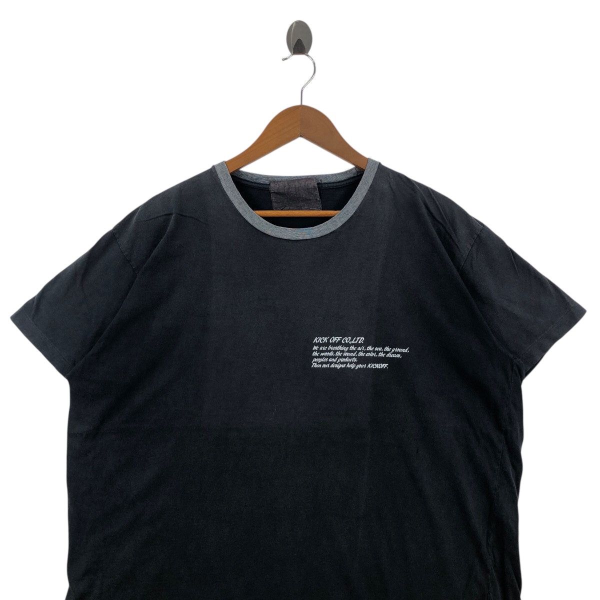 Vintage Vintage 90s KICK OFF CO Tee Shirt Spellout Vintage Clothing Size US XL / EU 56 / 4 - 2 Thumbnail