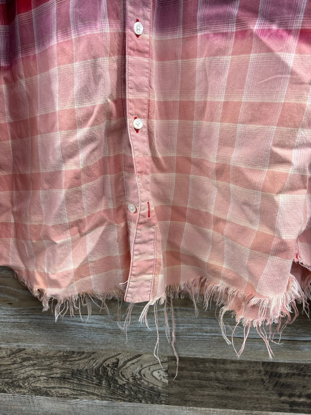 Amiri L- Amiri red bleached flannel Size US L / EU 52-54 / 3 - 4 Thumbnail