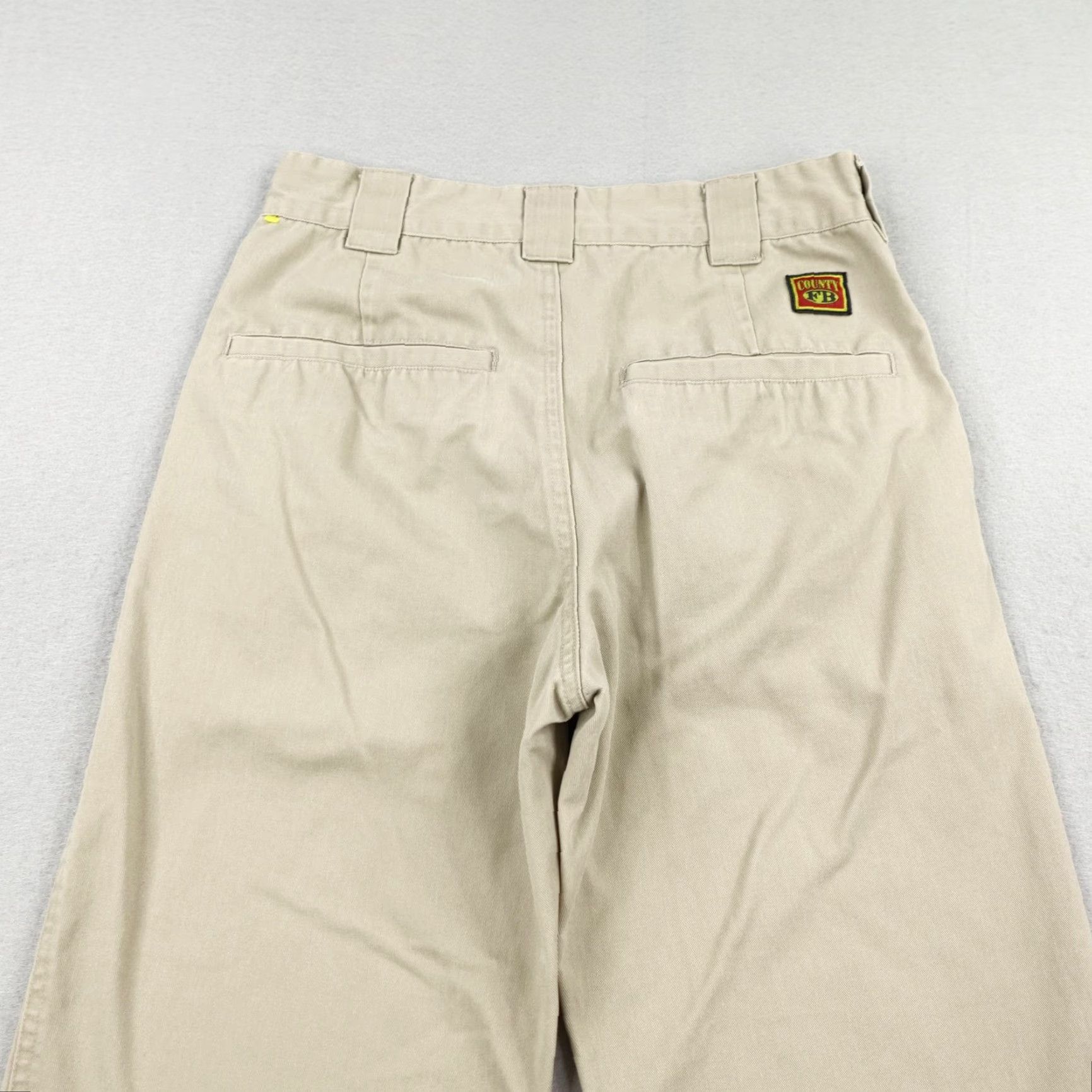 Vintage FB County Pants Mens 28x32 Khaki Beige Tan Loose Fit Straight Leg Work Utility Size US 28 / EU 44 - 7 Thumbnail