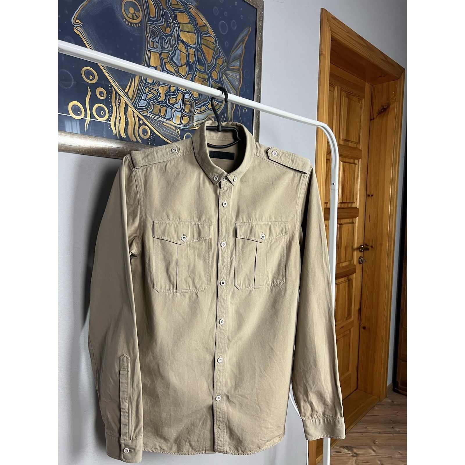 Burberry Prorsum RARE! Burberry Prorsum Men`s Beige Overshirt Jacket Size S Size US S / EU 44-46 / 1 - 6 Thumbnail