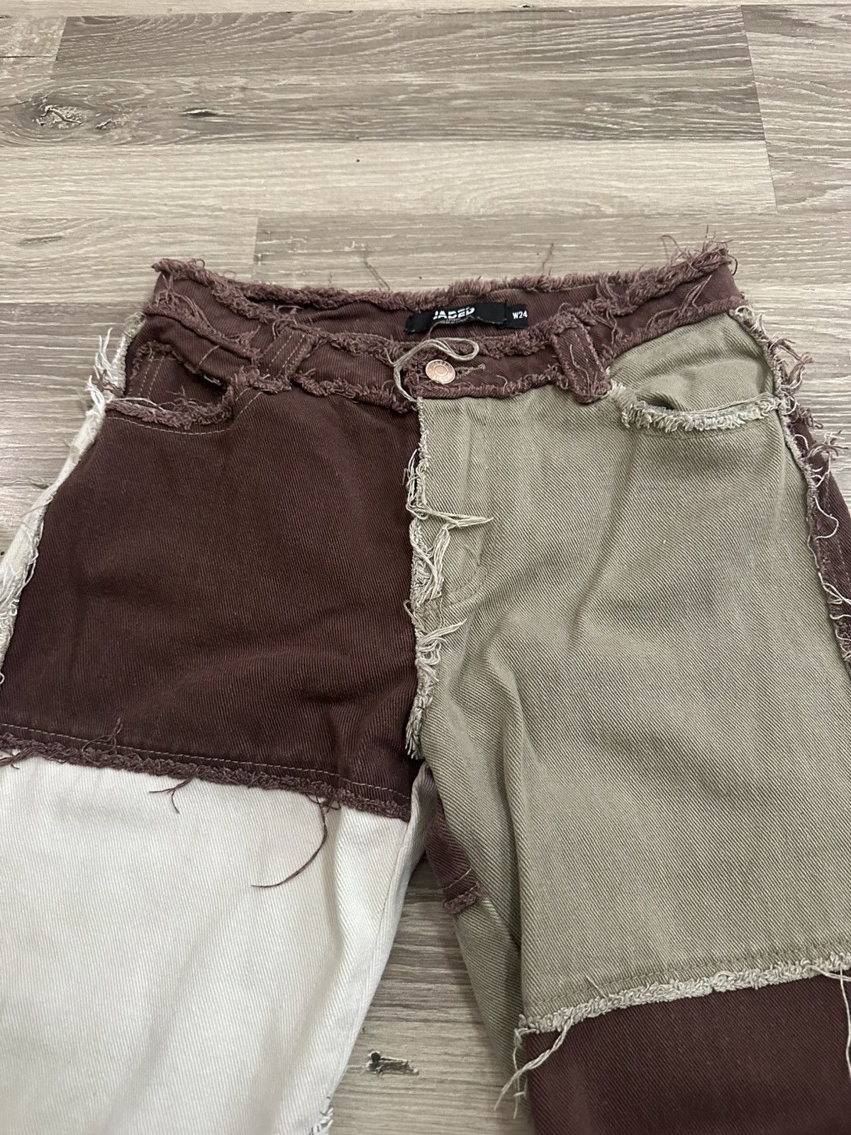 Jaded London Jaded London Patchwork Jeans Size 25" / US 0 / IT 36 - 4 Thumbnail