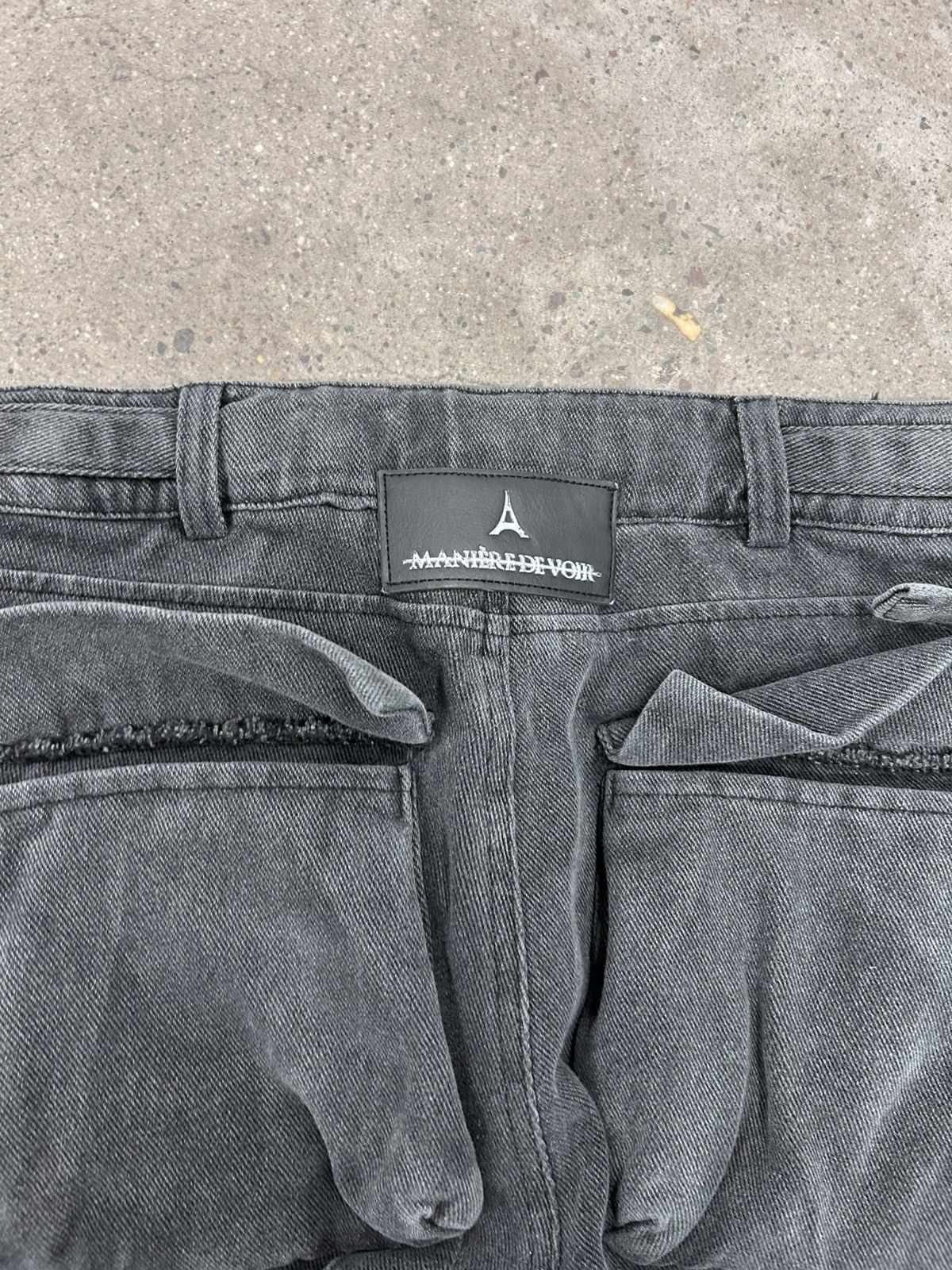 Japanese Brand × Vintage maniere de voir cargo multi pocket pants mid rise grey Size 26" / US 2 / IT 38 - 3 Thumbnail
