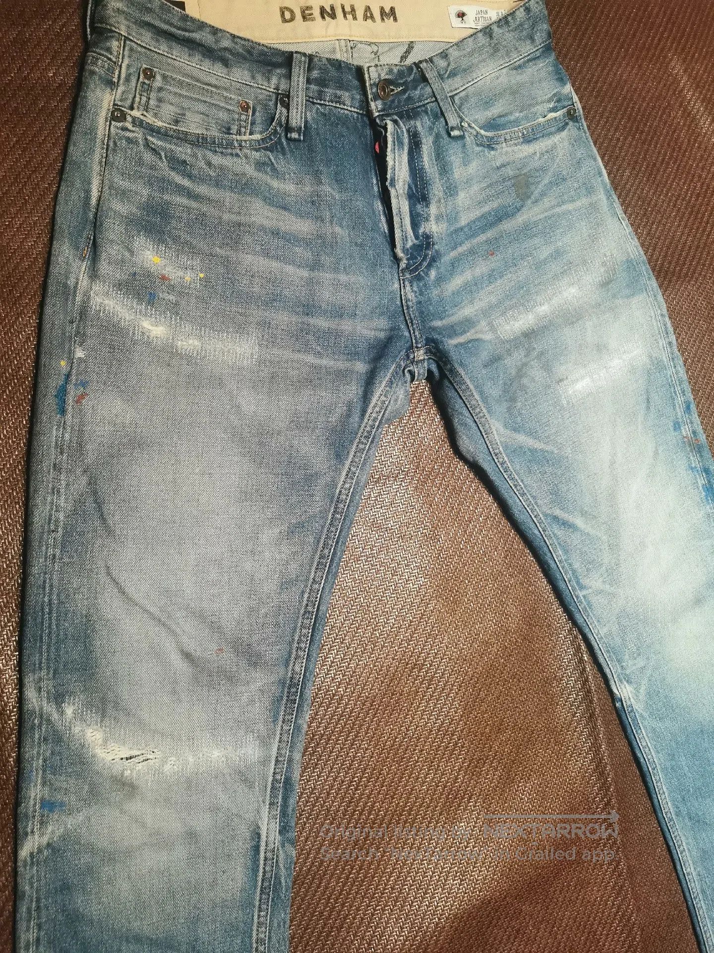 Visvim Denham Light Blue Distressed Denim Jeans. Size US 40 / EU 56 - 2 Thumbnail
