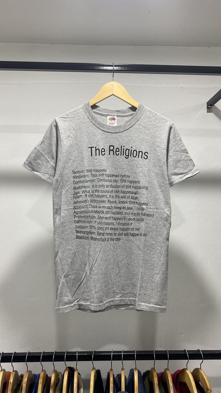 Vintage 💥Rare All Religion Poem Wording Size US S / EU 44-46 / 1 - 2 Thumbnail