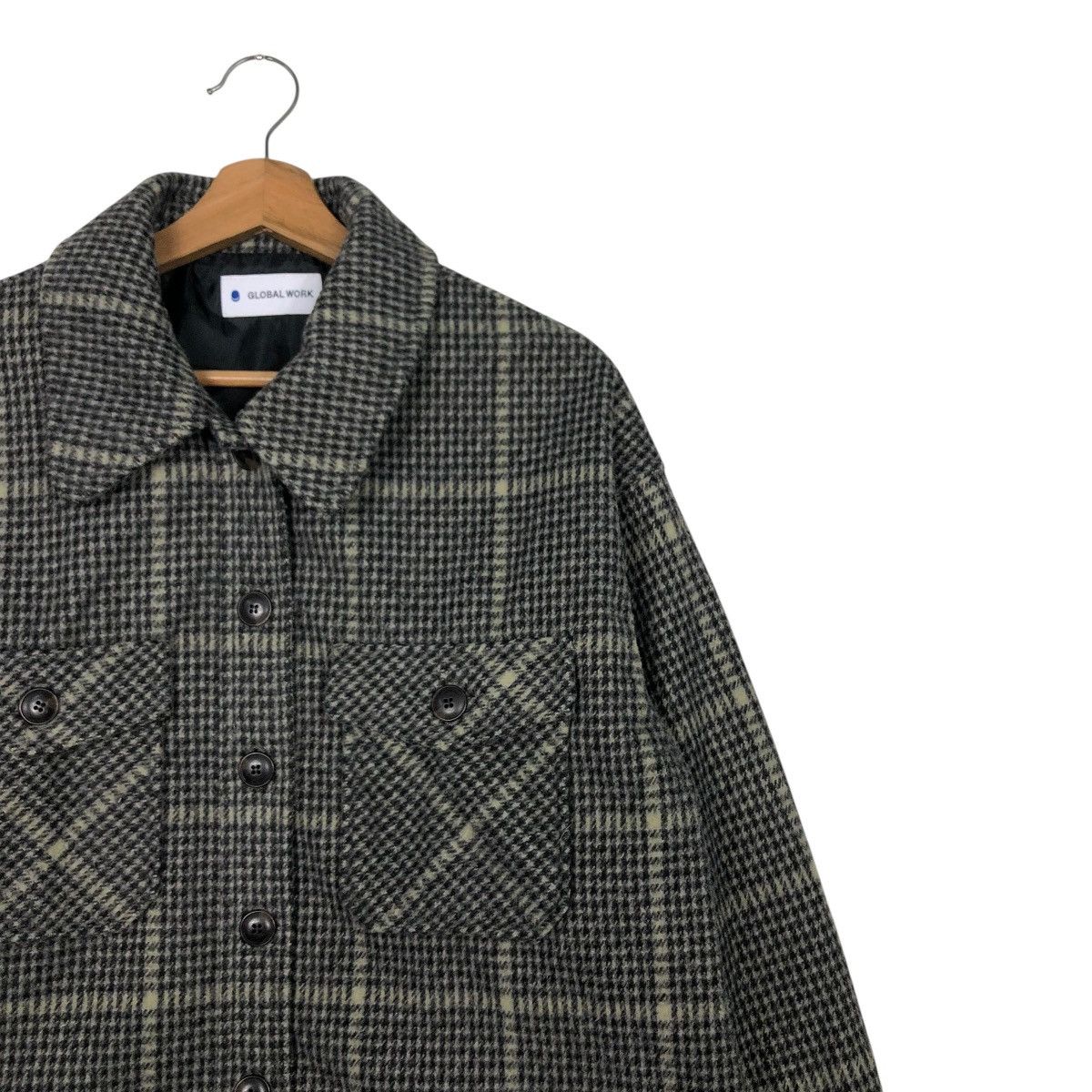 Japanese Brand 🔥VINTAGE WOOL FLANNEL JACKET GLOBAL WORK TARTAN ISSEY MIYAKE Size US M / EU 48-50 / 2 - 8 Thumbnail