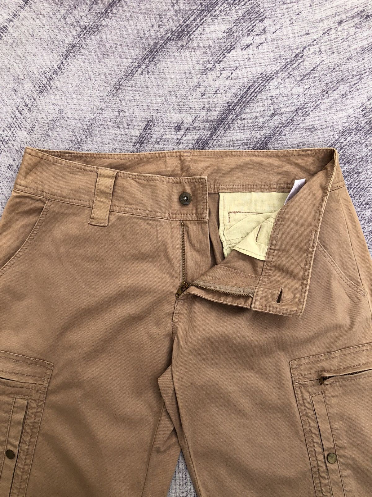 FOR OTHERS × Vintage Y2K Cargo Trousers Baggy Khakis Multi Pocket Tactical Pants Size US 32 / EU 48 - 7 Thumbnail