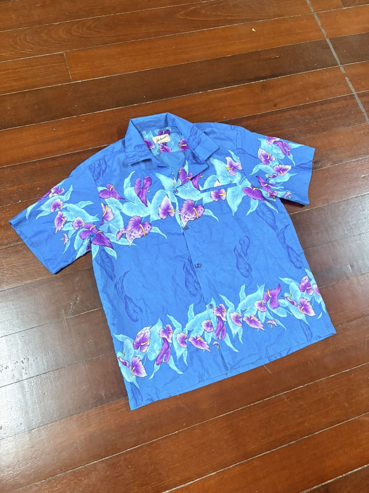 Jams World 80s Rare Vintage halena Hawaii Button Up Patterned Shirt Size US L / EU 52-54 / 3 - 2 Thumbnail
