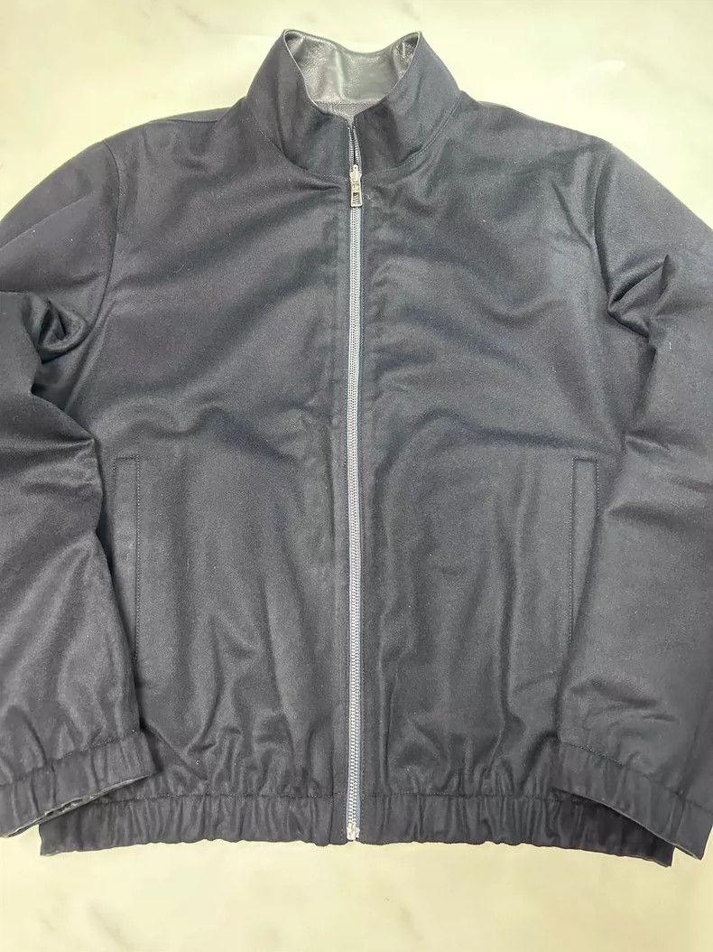 Loro Piana LORO PIANA Dermatic goat hair two-sided leather jacket lea Size US XXL / EU 58 / 5 - 6 Thumbnail