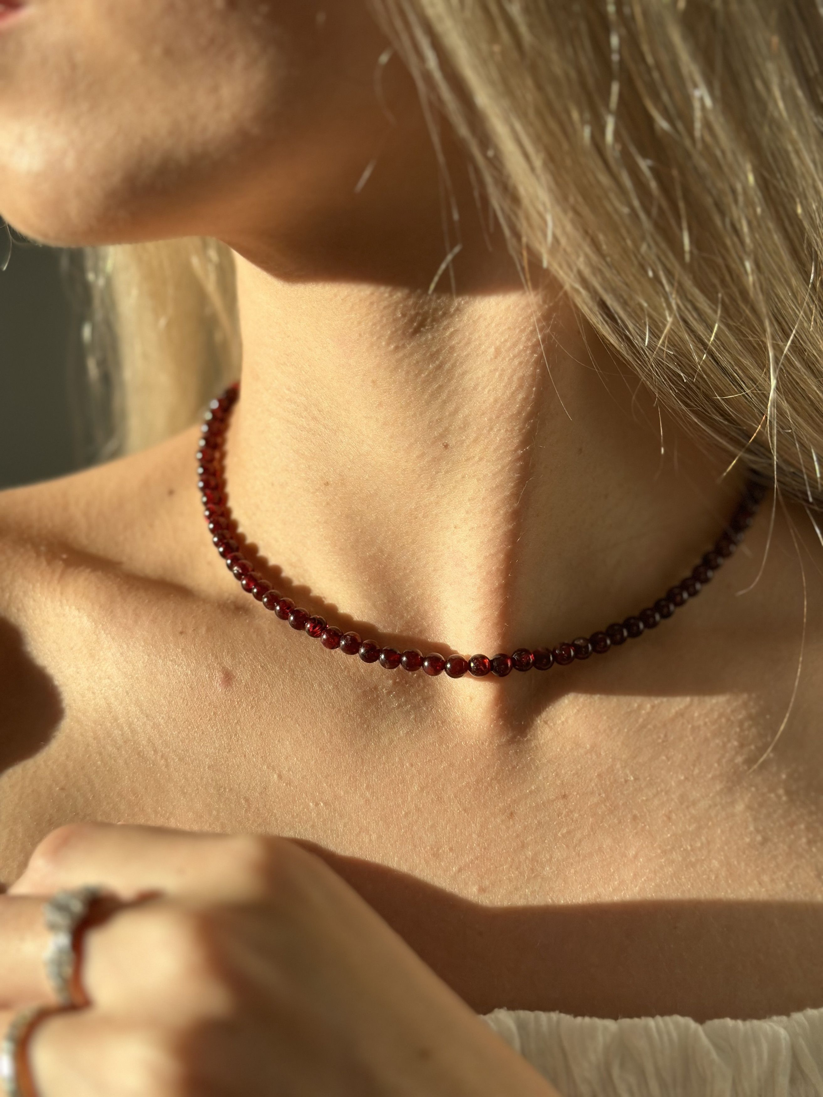 Other Natural Garnet stone necklace Size ONE SIZE - 2 Thumbnail