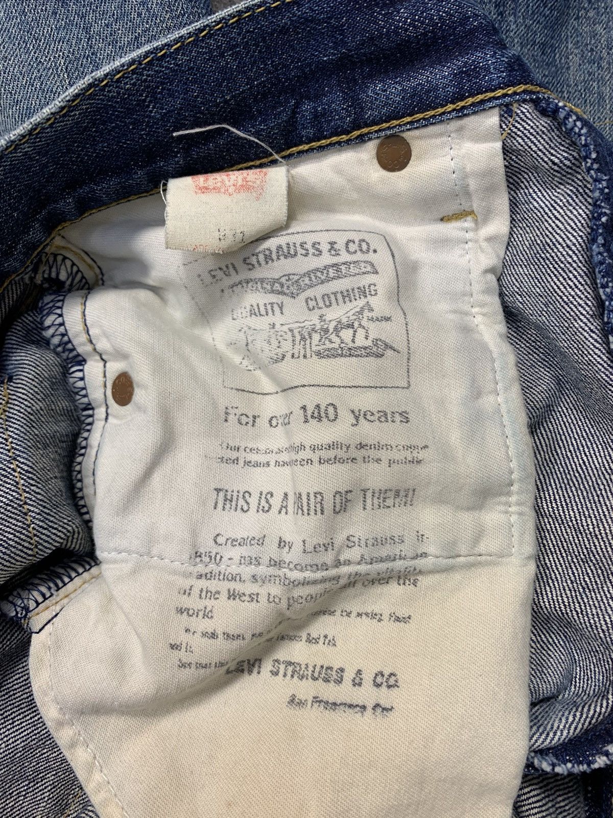 Levi's Levi’s Strauss Big E Selvedge Beauty Faded Fits 28 29 Size US 29 - 8 Thumbnail