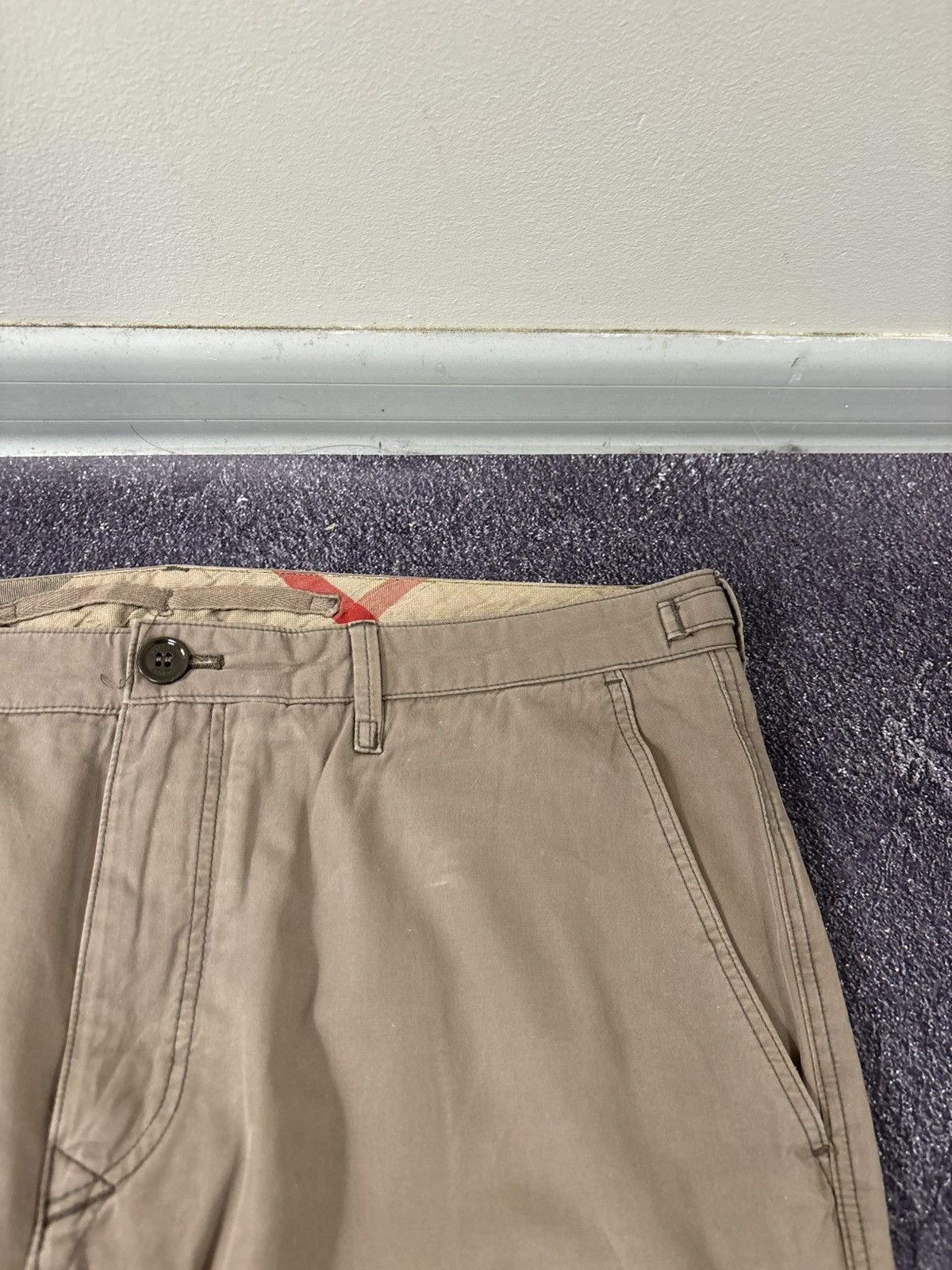 Burberry Burberry Brit Women’s Beige Straight Fit Luxury Chino Pants Size 34" / US 12 / IT 48 - 9 Thumbnail