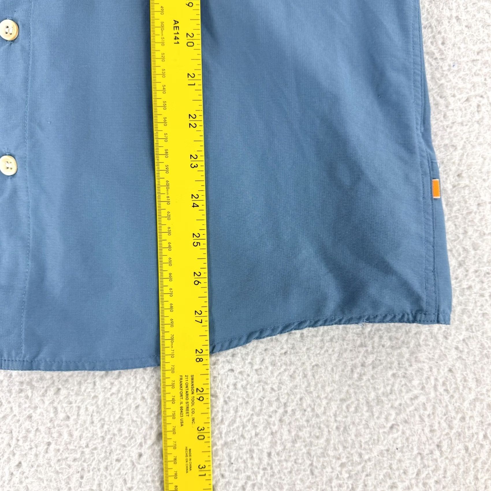 Quiksilver Quiksilver Waterman Collection Mens Medium Blue Button-Up Long Sleeve Shirt Size US M / EU 48-50 / 2 - 7 Thumbnail