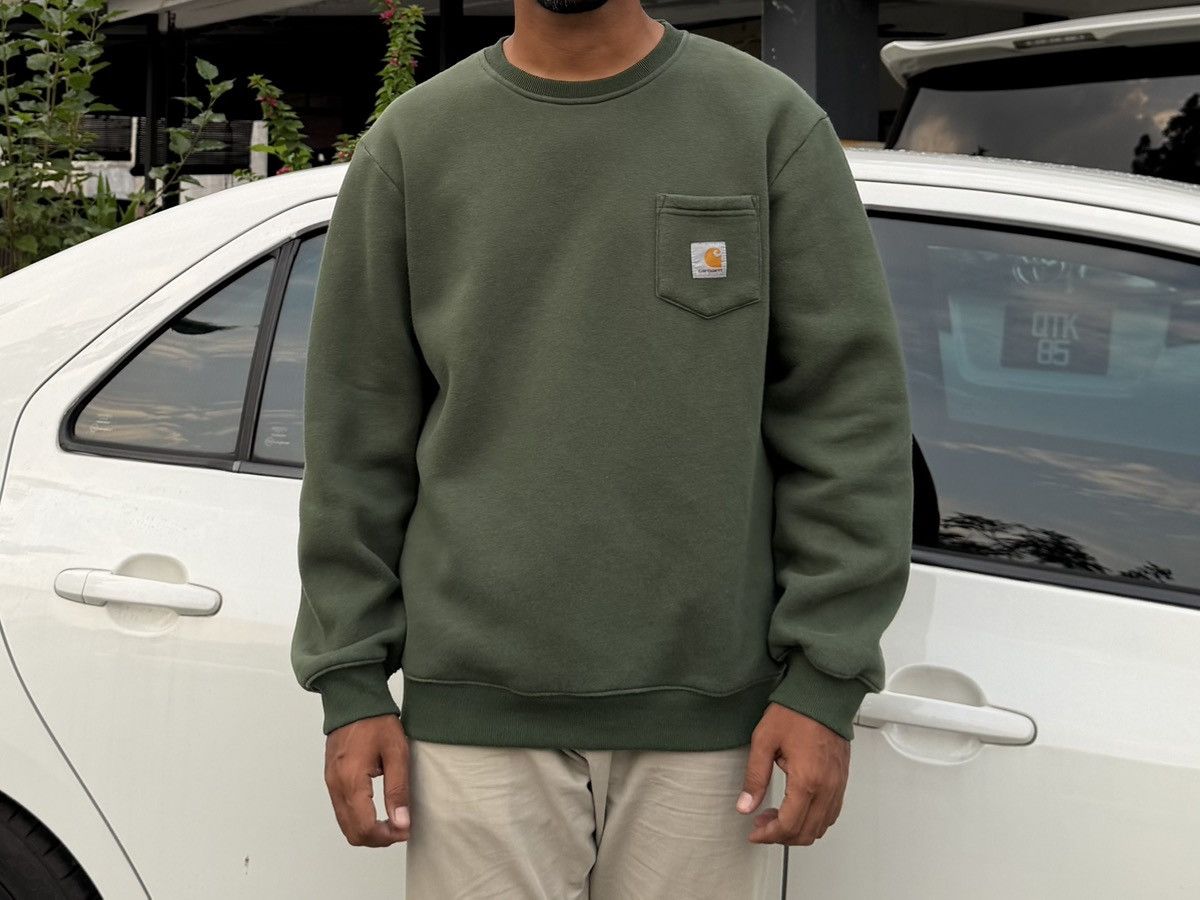 Carhartt Carhartt Pocket Crewneck Sweatshirt Size US XL / EU 56 / 4 - 2 Thumbnail