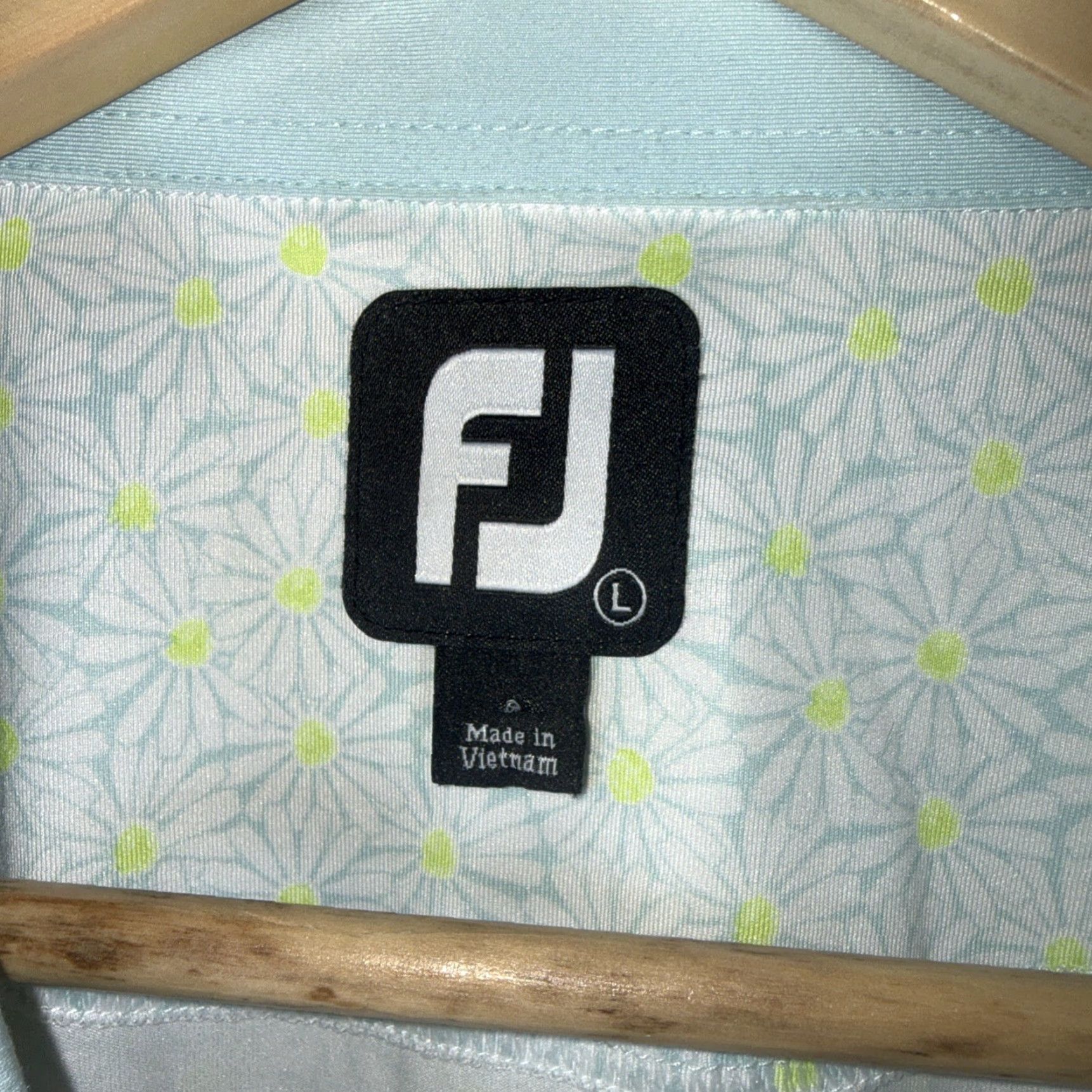 Footjoy FootJoy Polo Shirt Mens Size L White Floral Pattern Shirt Size US L / EU 52-54 / 3 - 3 Thumbnail