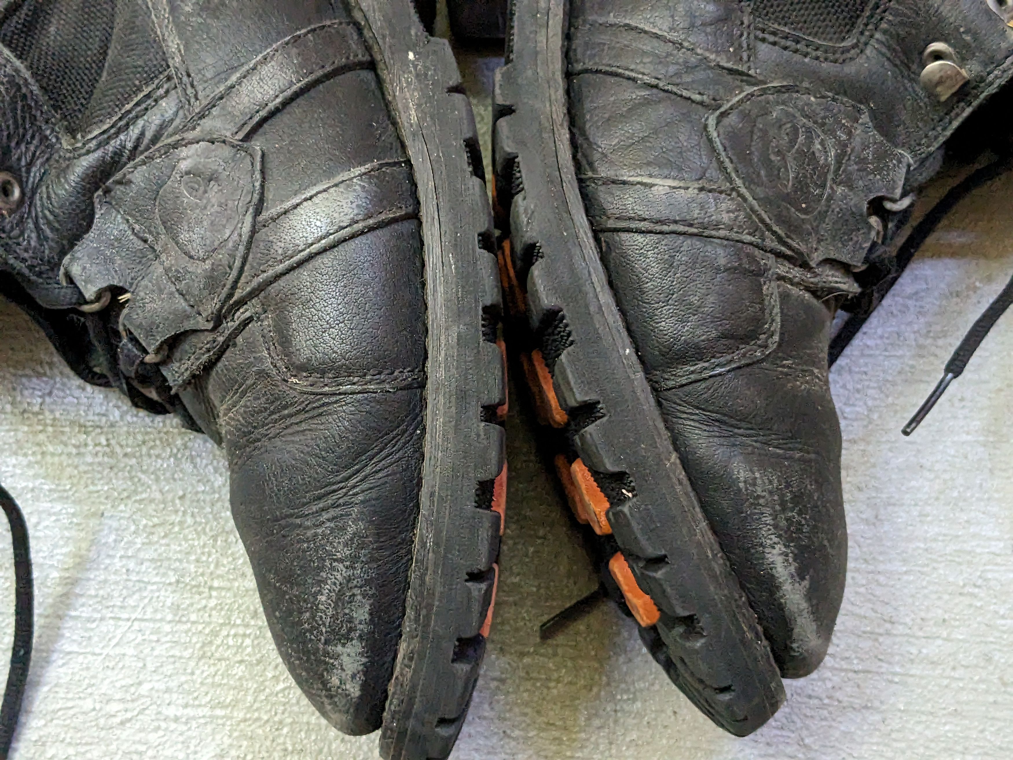 Genuine Leather Vintage Boots Black Size 10 Leather Biker Chunky Lace Up Size US 10 / EU 43 - 6 Thumbnail