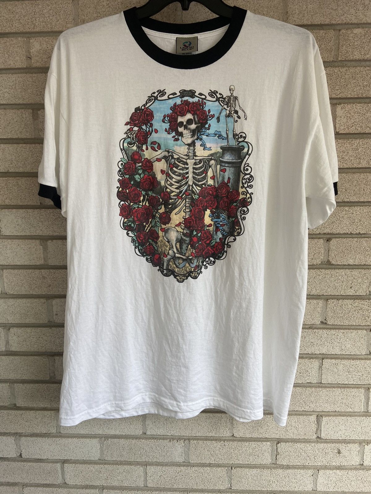 Band Tees × Vintage Vintage Y2K Grateful Dead Ringer Tshirt Size US XL / EU 56 / 4 - 1 Thumbnail