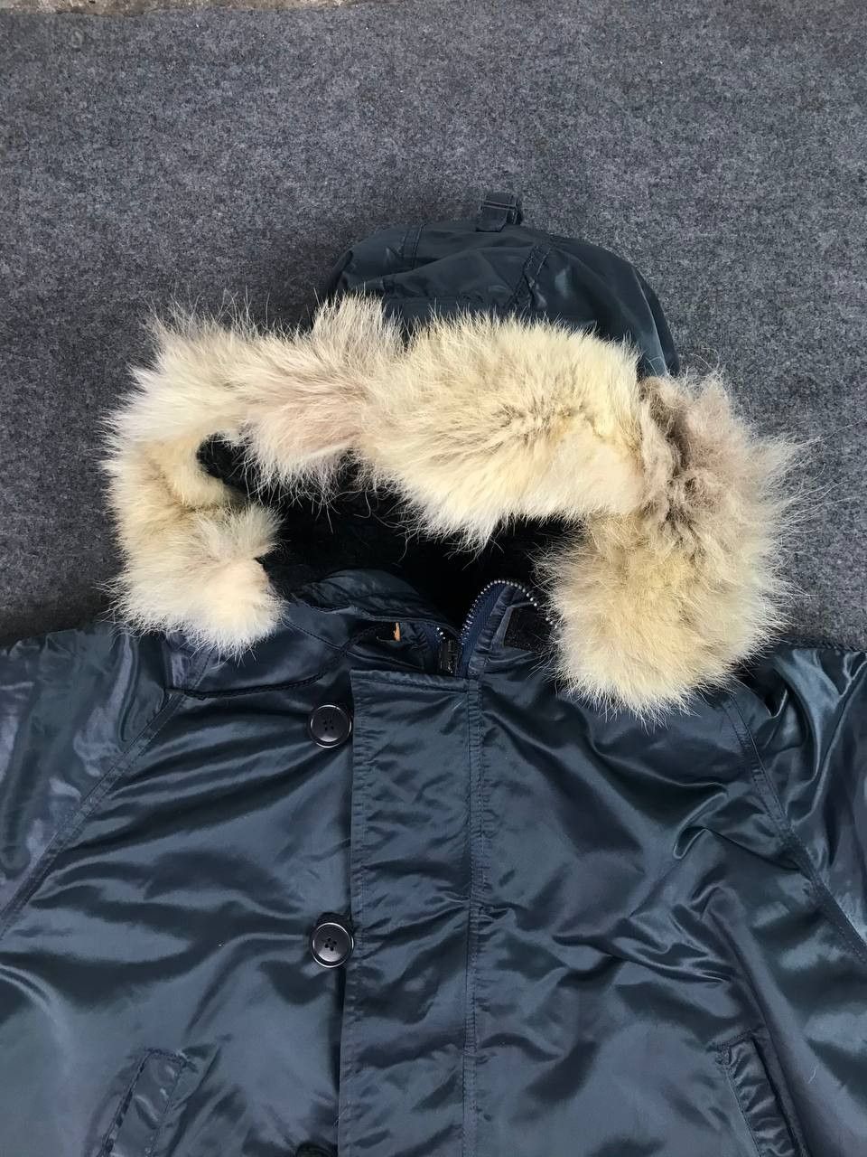 Story Mfg. Corinth Mfg.Co Artic Parka Bomber Mohair Jacket Size US L / EU 52-54 / 3 - 3 Thumbnail