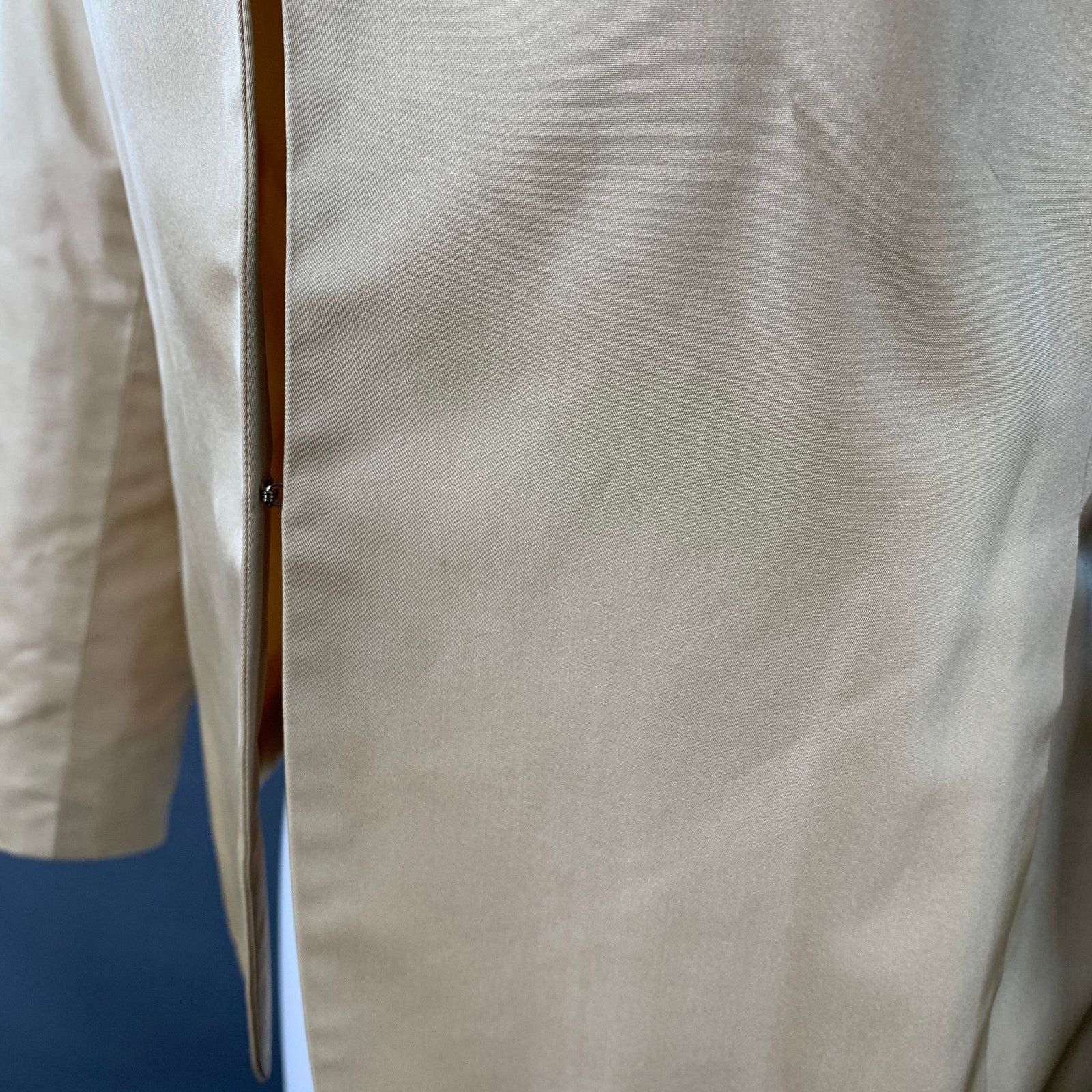 Ralph Lauren Size 6 Beige Acetate Silk Notch Lapel Jacket Blazer Size M / US 6-8 / IT 42-44 - 6 Thumbnail