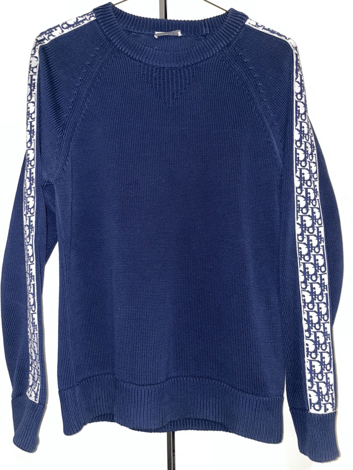 Dior Dior Sweater with Dior Oblique Stripe Deep Blue XSmall/Small Size US XS / EU 42 / 0 - 1 Thumbnail