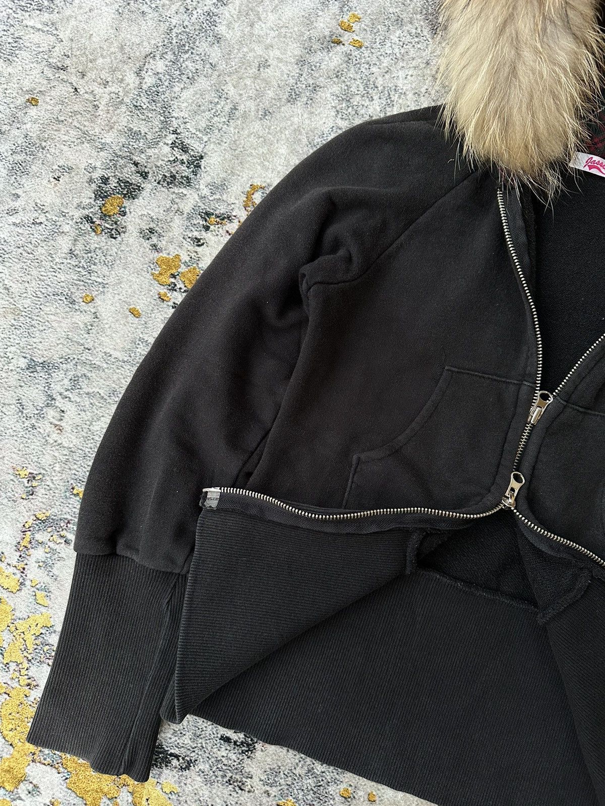 Beauty Beast JASSIE RABBIT FUR ZIP UP HOODIE IF SIX WAS NINE LGB STYLE Size XS / US 0-2 / IT 36-38 - 4 Thumbnail