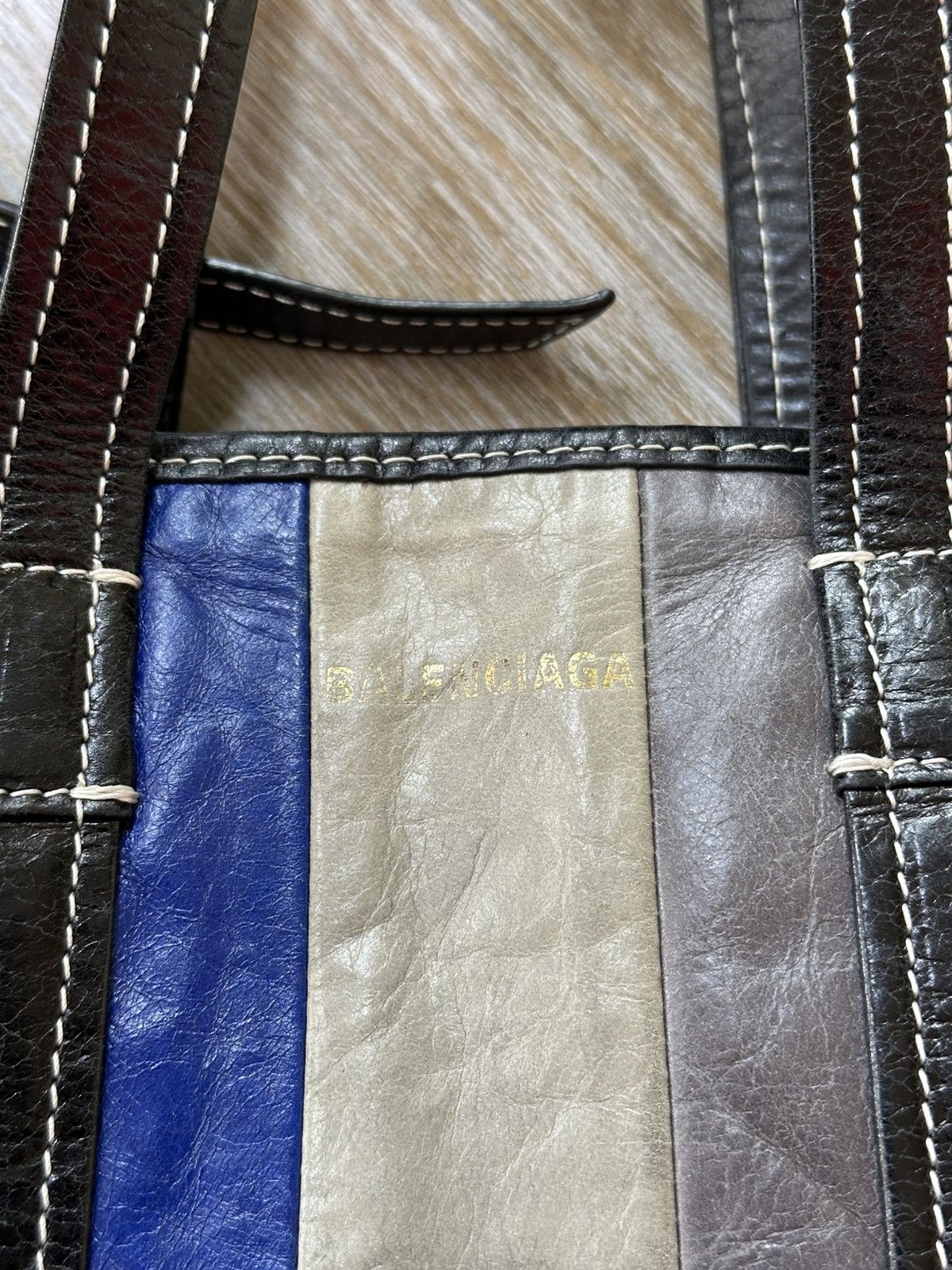Balenciaga Balenciaga Bazar Leather Shoulder Bag Multicolor Small Size ONE SIZE - 3 Thumbnail