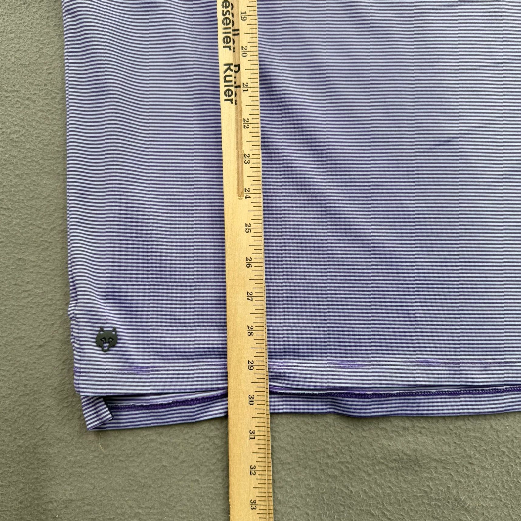 Vintage Greyson Polo Mens XL Purple Striped Collared Preppy Golf Golfing Performance Size US XL / EU 56 / 4 - 6 Thumbnail