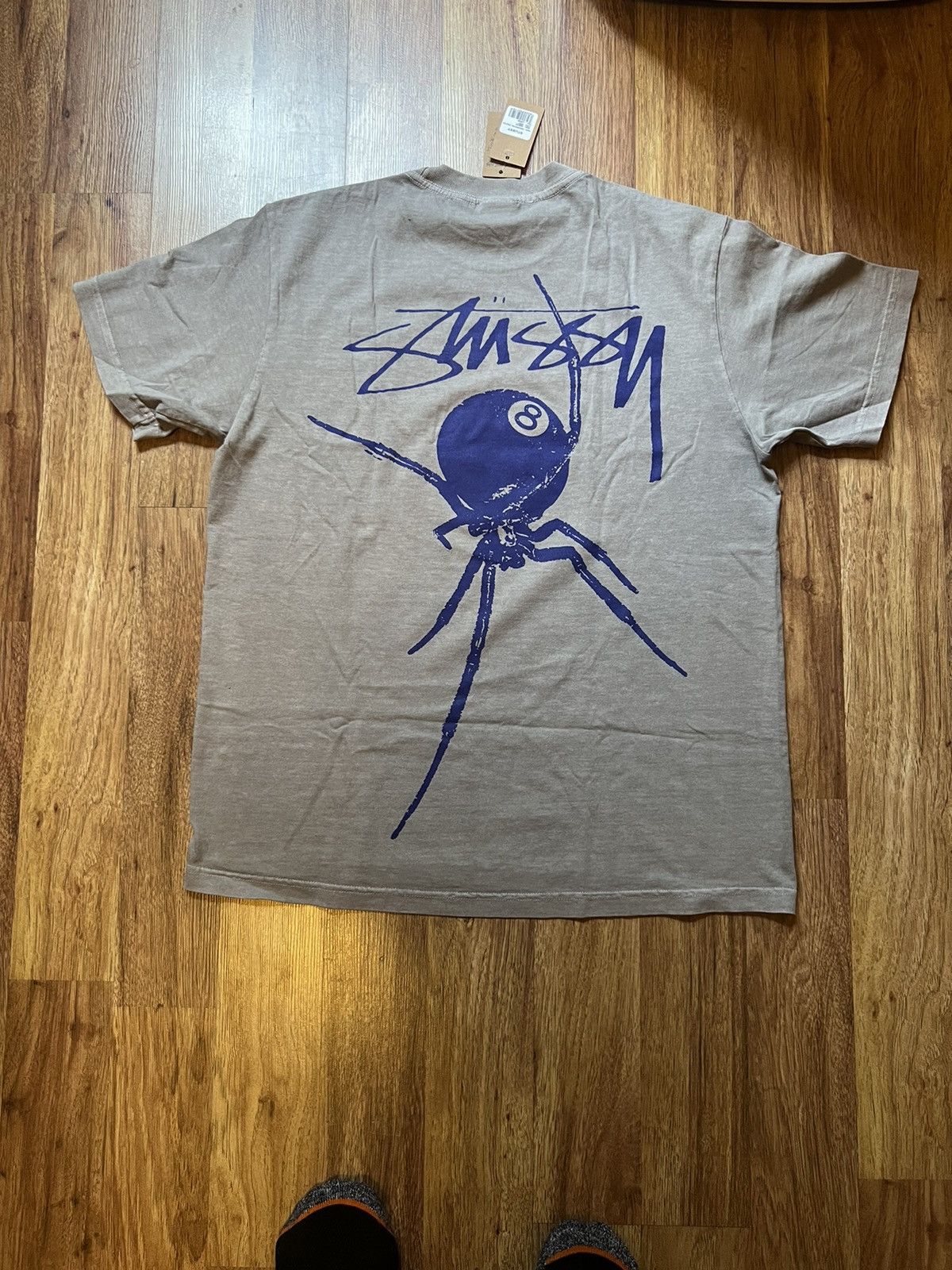 STUSSY ARACHNID TEE PIGMENT DYED XXL - Tシャツ/カットソー(半袖/袖なし)