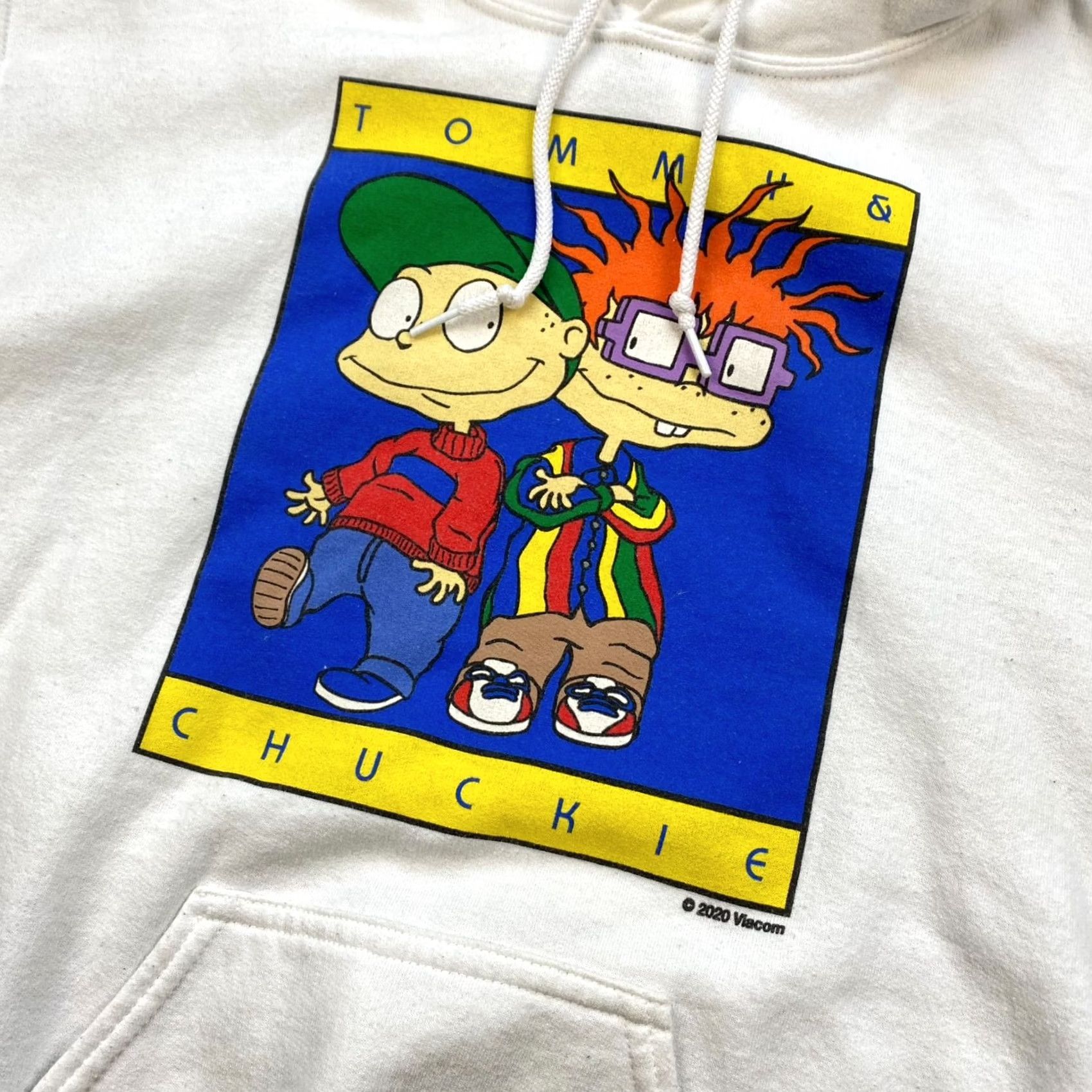 Gildan VINTAGE Rugrats Hoodie Shirt White 90s Tommy & Chuckie Gildan Size S Mens Womens Unisex Adults Crew Neck Graphic Print Pullover Knit Hoodie Size US S / EU 44-46 / 1 - 2 Thumbnail