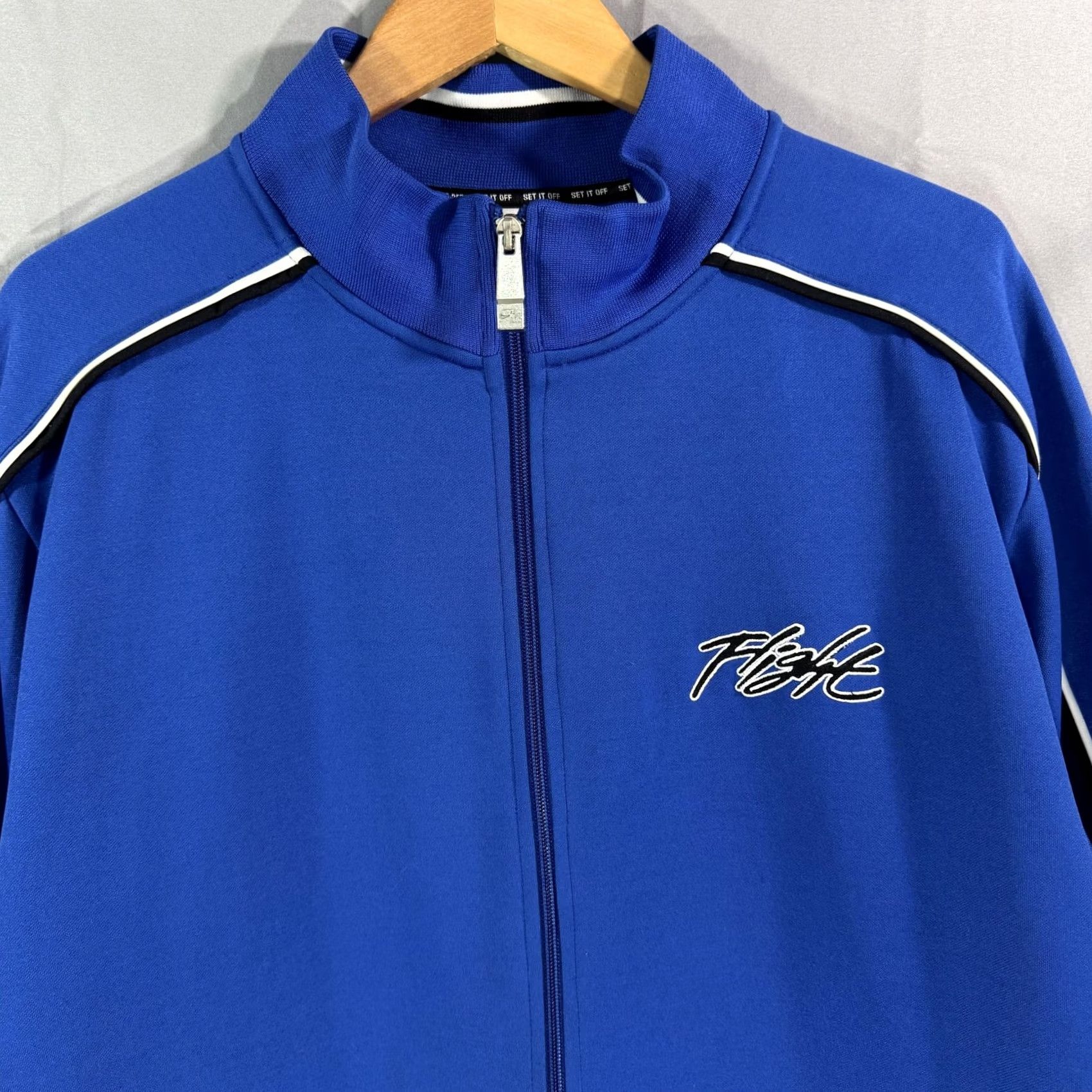Nike Nike Air Full Zip Jacket Mens XL Blue Flight Track Set It Off Retro Size US 36 / EU 52 - 3 Thumbnail