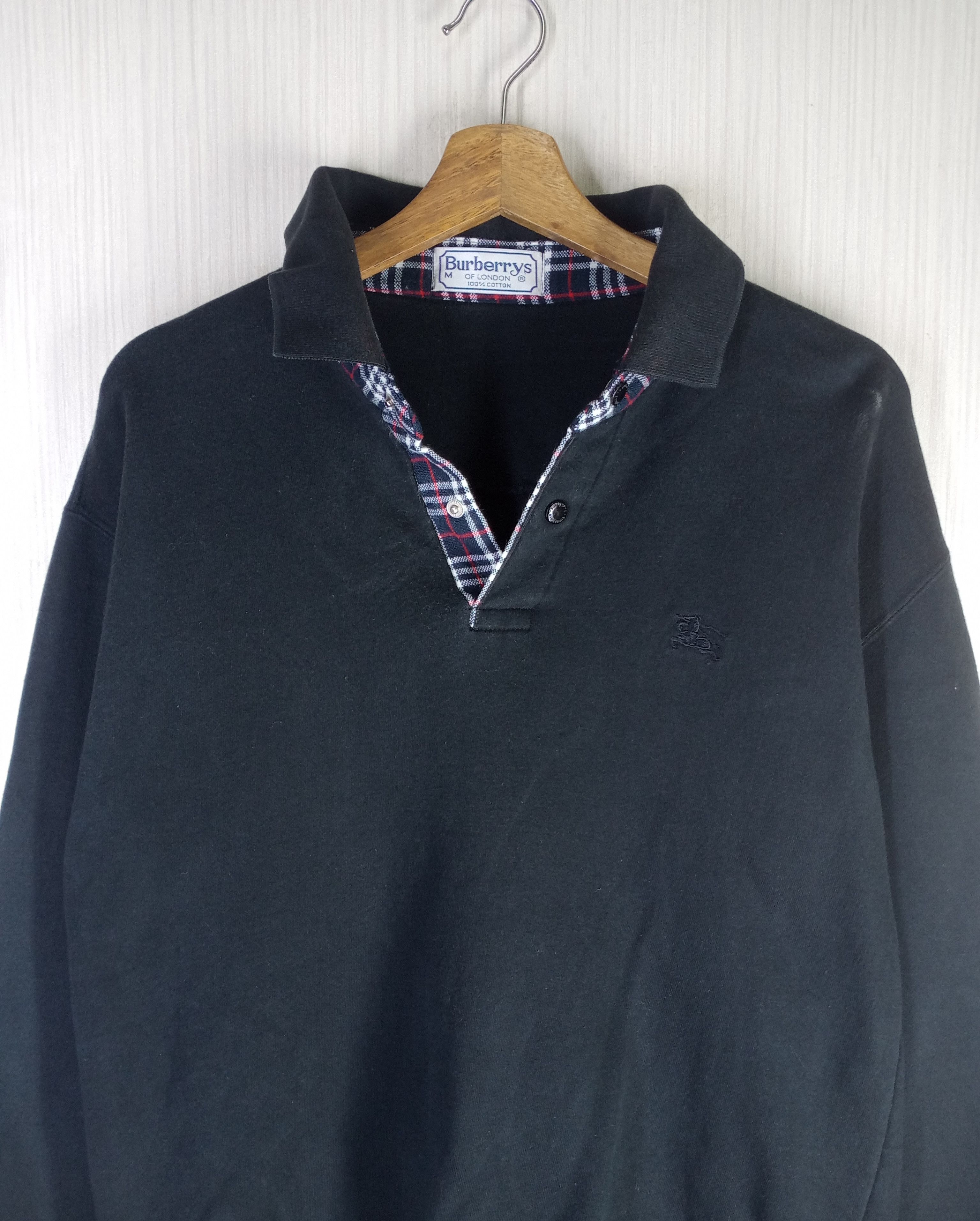 Burberry Prorsum Rare Vintage 90s Burberrys Nova Check Sweatshirt Size US M / EU 48-50 / 2 - 5 Thumbnail