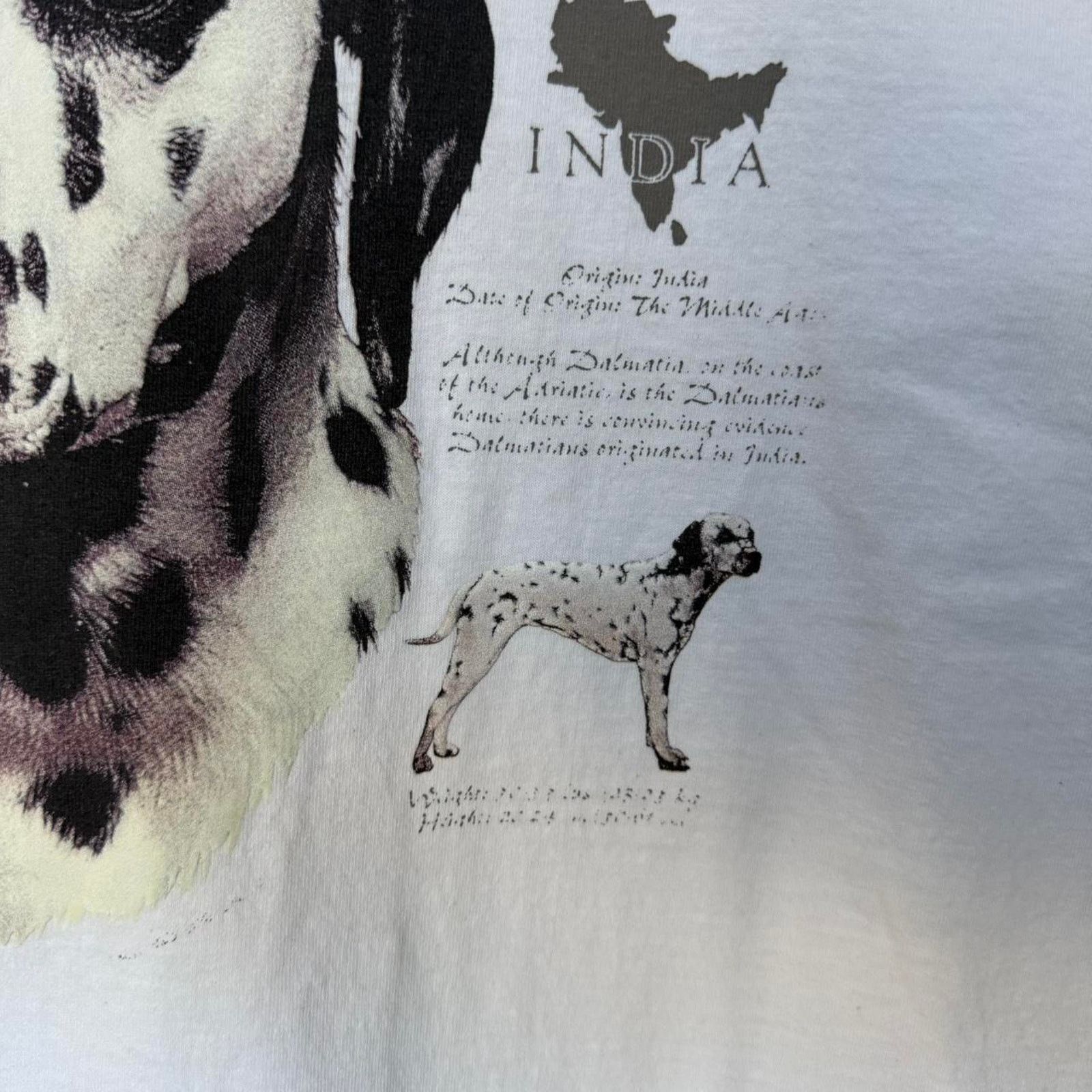 Other Vintage 90s Dalmation Dog T-Shirt White Size US L / EU 52-54 / 3 - 5 Thumbnail
