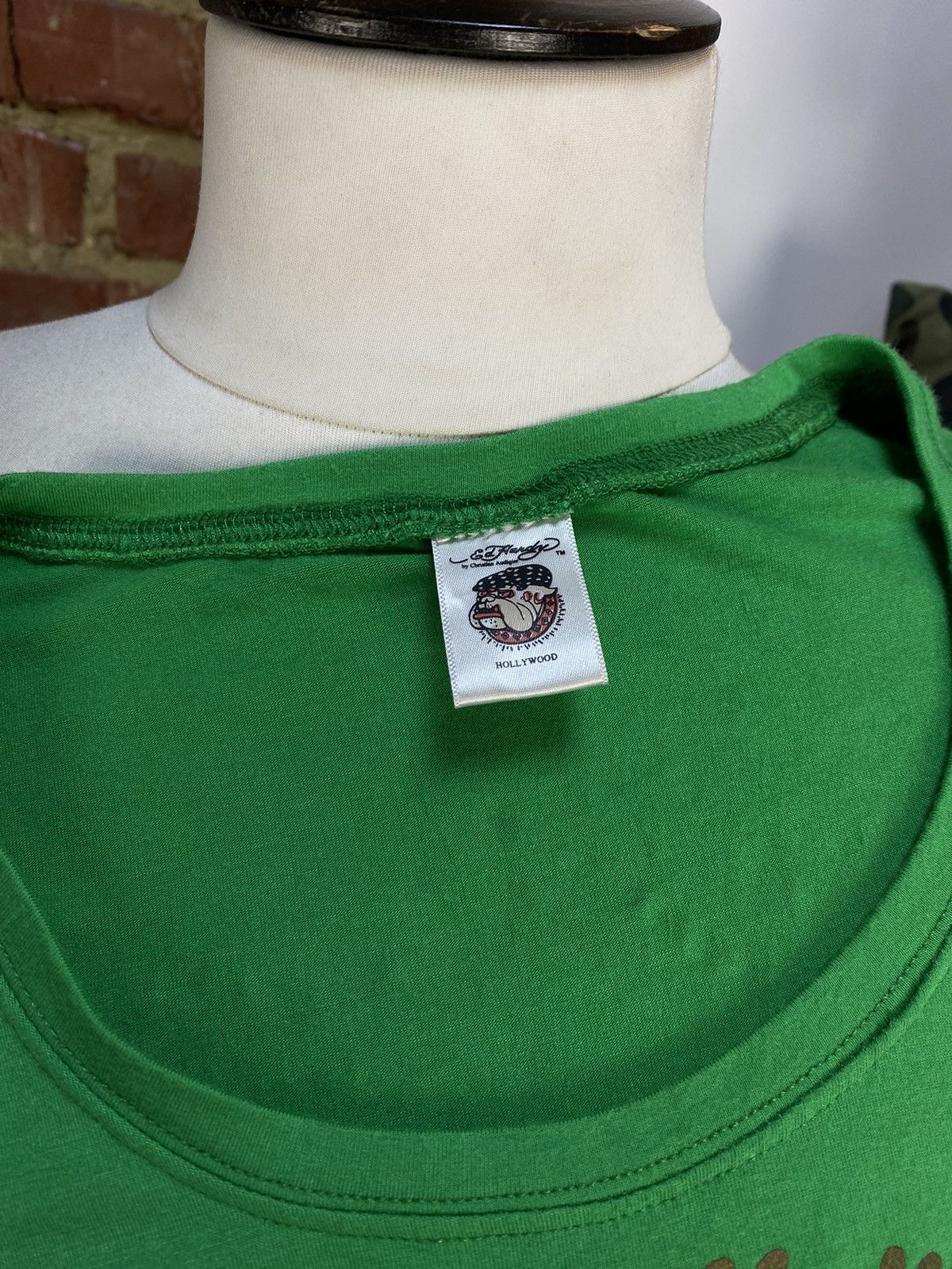 Christian Audigier × Ed Hardy Ed Hardy By Christian Audigier Womens Green T-Shirt Size S / US 4 / IT 40 - 17 Thumbnail