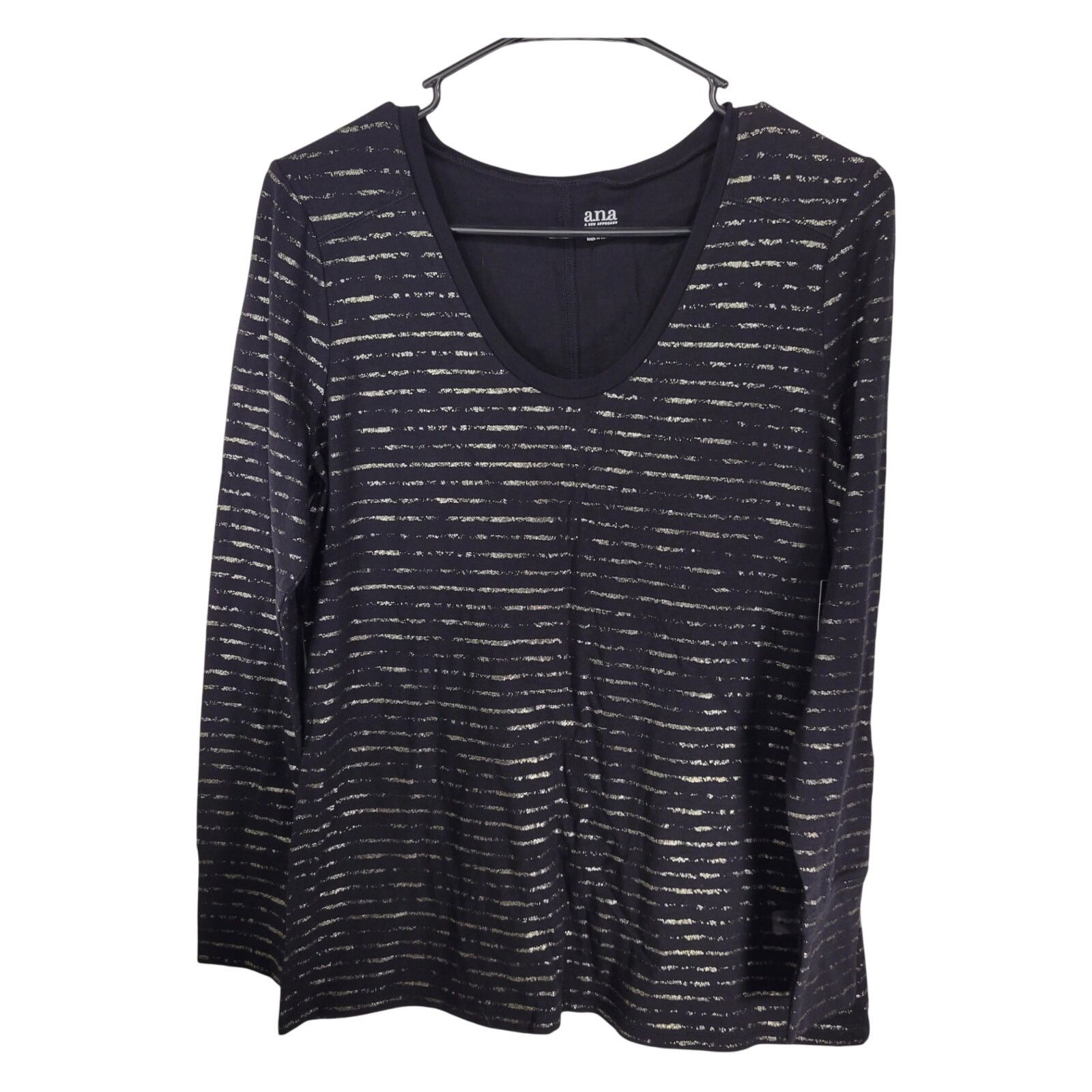 Other A.N.A. Women's XS Black Long Sleeve Shirt NWT Size XS / US 0-2 / IT 36-38 - 1 Thumbnail