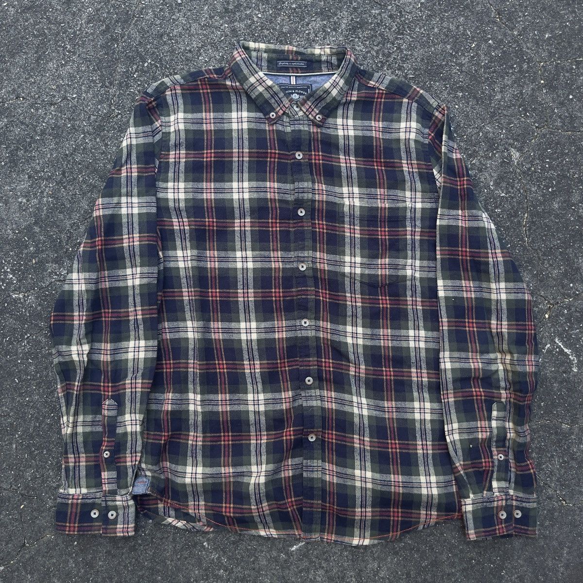 Japanese Brand × Vintage Vintage Plaid Flannel Shirt Size US M / EU 48-50 / 2 - 1 Thumbnail