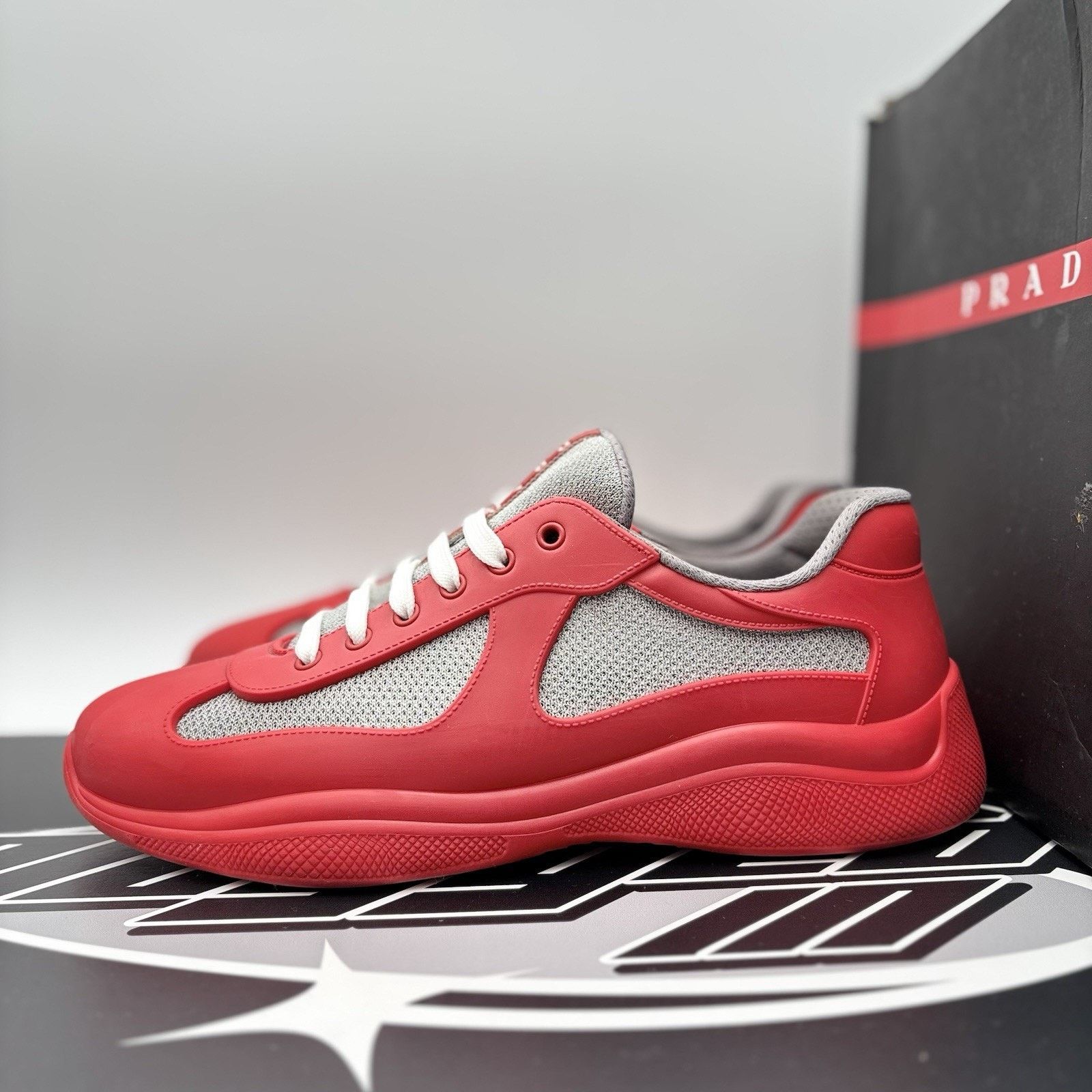 Prada Prada America's Cup Soft Rubber ' Red ' | GREAT CONDITION! Size US 11 / EU 44 - 1 Thumbnail