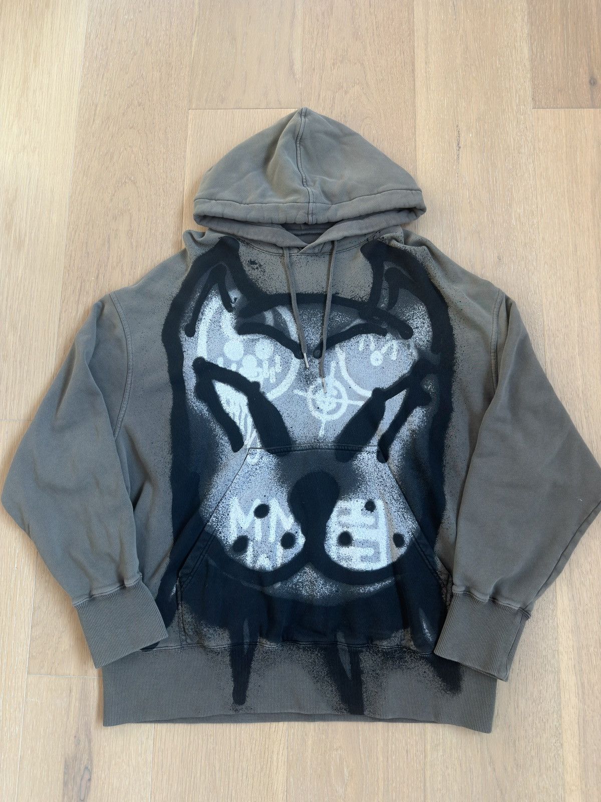 image of Givenchy X Chito Oversized Hoodie in Grey, Men's (Size Medium)