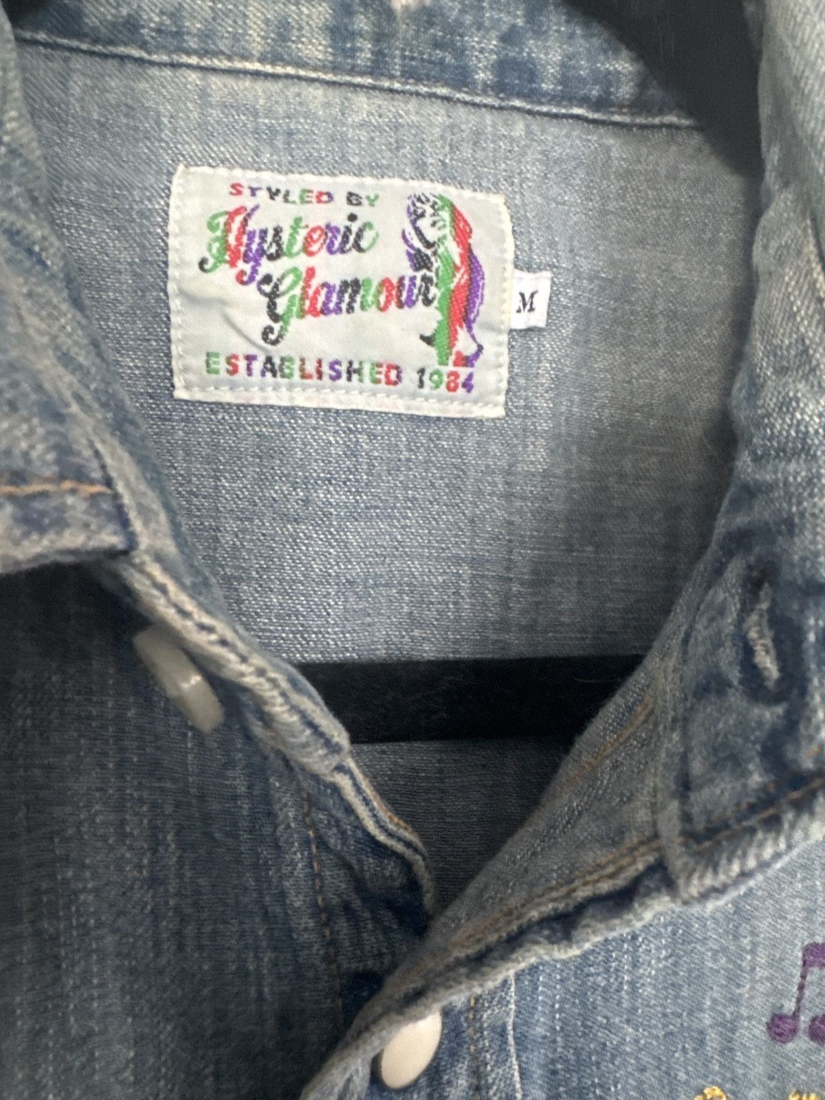 Hysteric Glamour HYSTERIC GLAMOUR // SUPER FUZZ DENIM CHAMBRAY Size US M / EU 48-50 / 2 - 3 Thumbnail