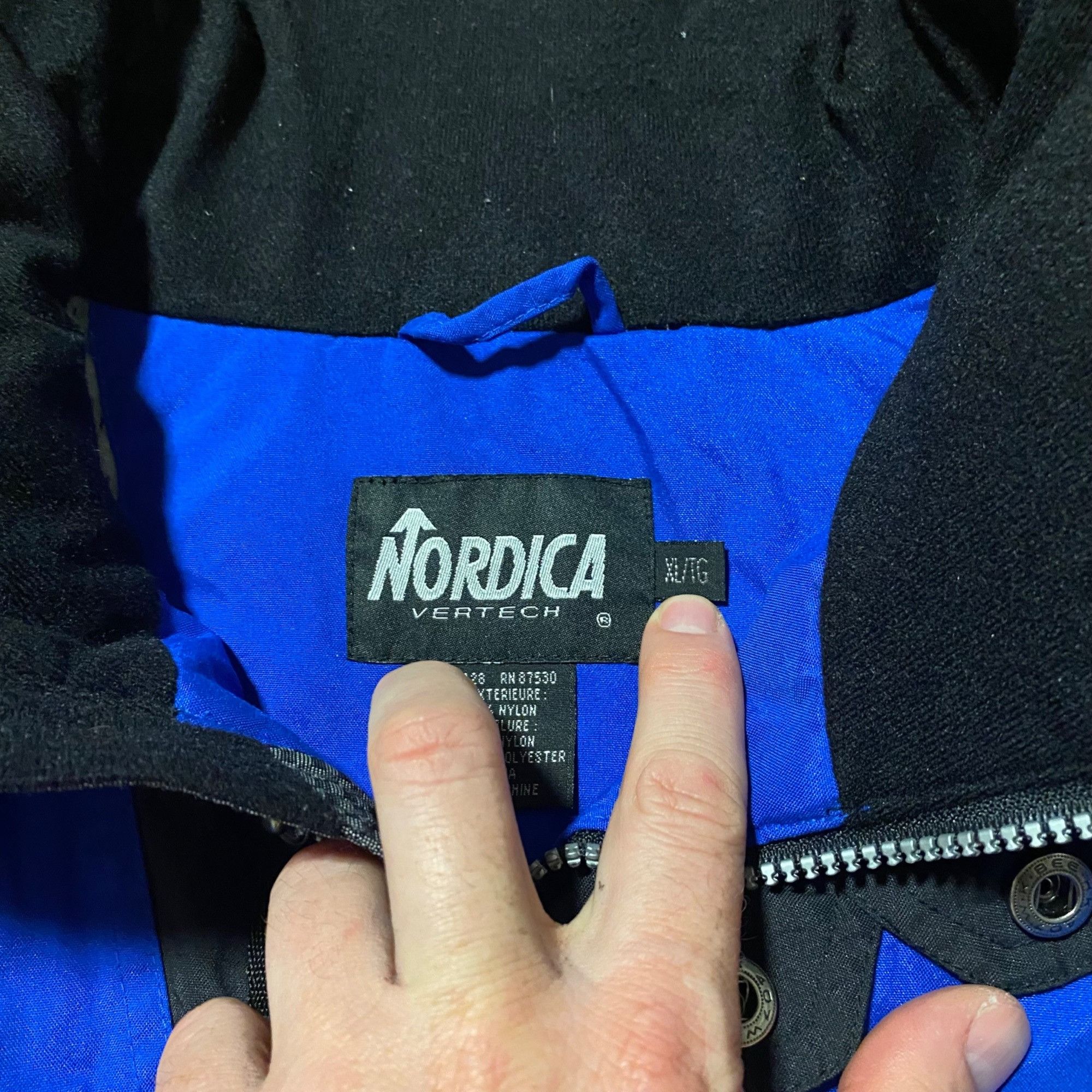 Other Nordica Vertech Black & Blue Ski Jacket With Zippered Pocket Size US M / EU 48-50 / 2 - 2 Thumbnail