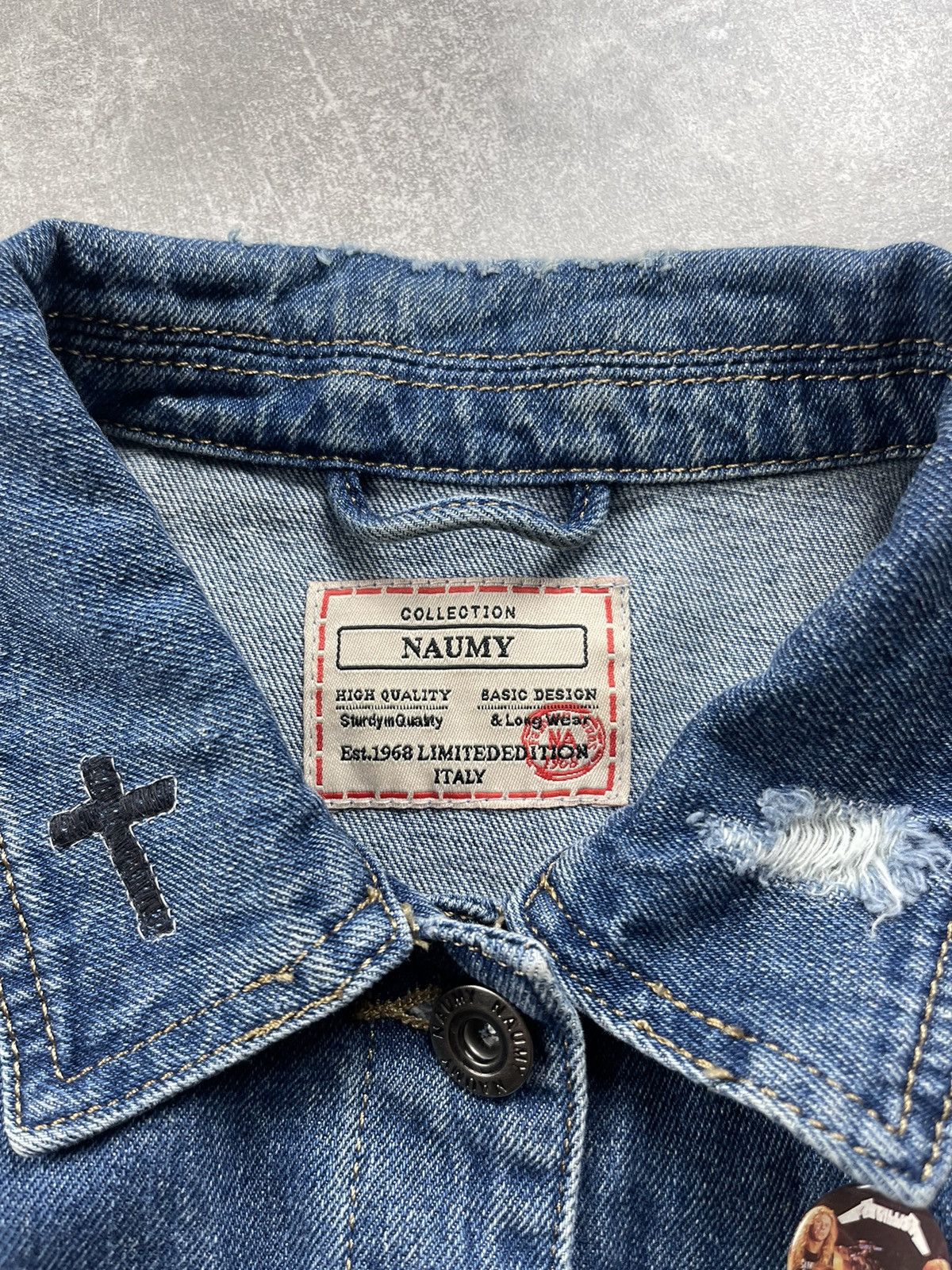 Other Biker Custom Rock Patched Denim Vest Italy Vintage Patches Size US M / EU 48-50 / 2 - 12 Thumbnail