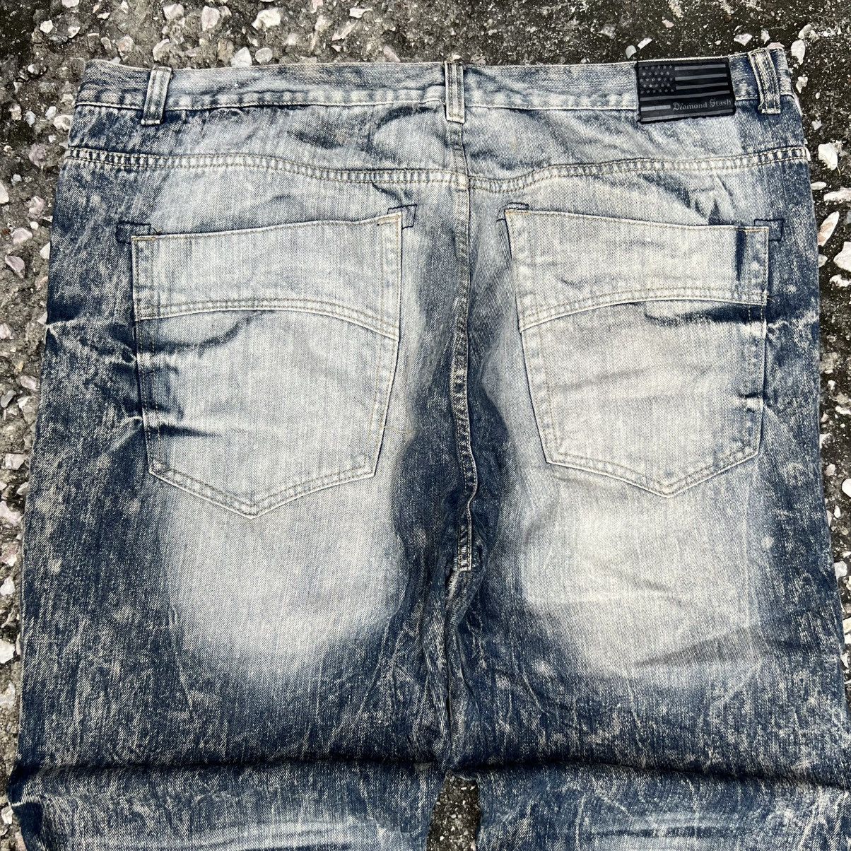 Japanese Brand “y2k style” HEAVY DISTRESSED ACID WASH JEANS Size US 43 - 10 Thumbnail