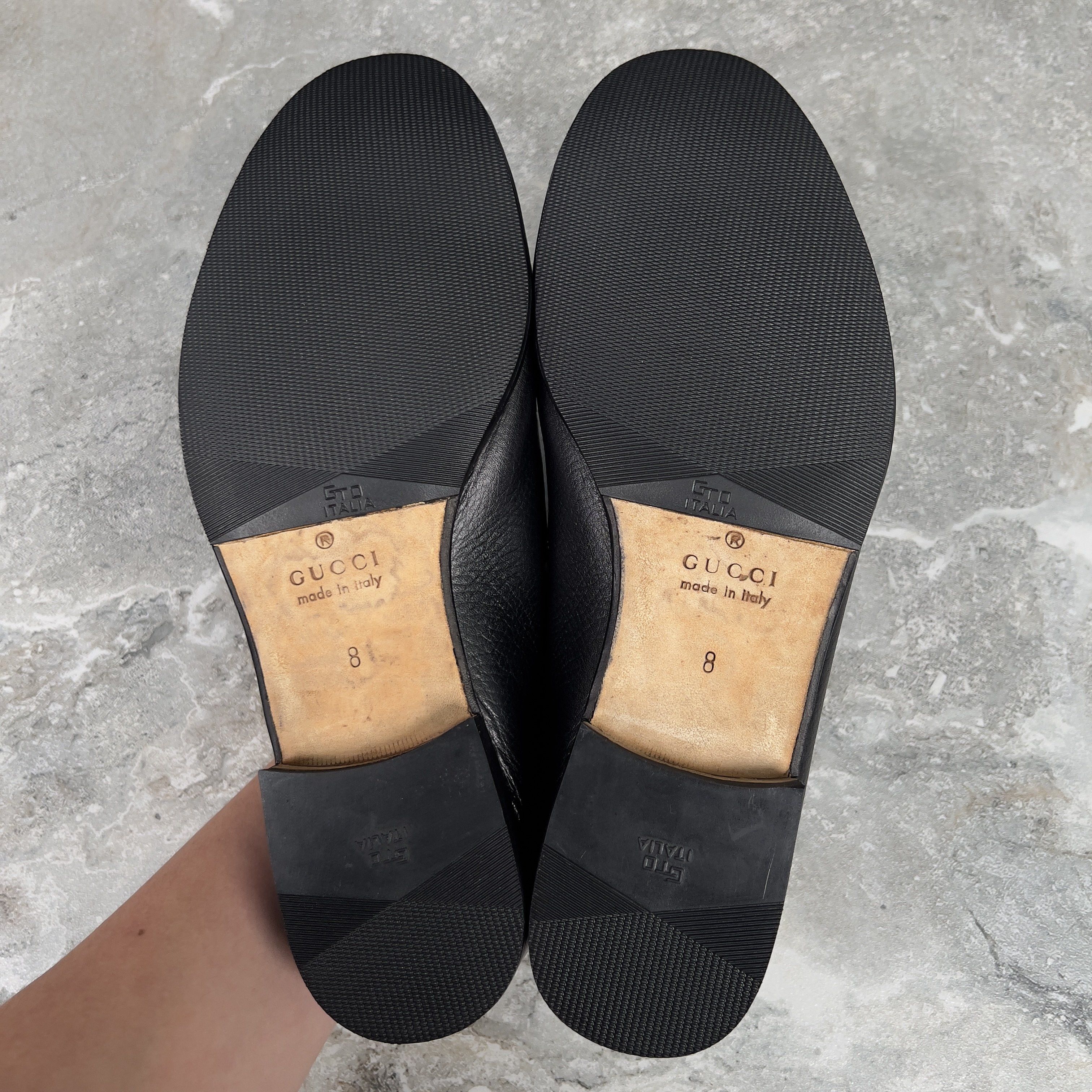 Gucci 1955 Horsebit Loafers Black Grain Leather Size US 8.5 / EU 41-42 - 12 Thumbnail