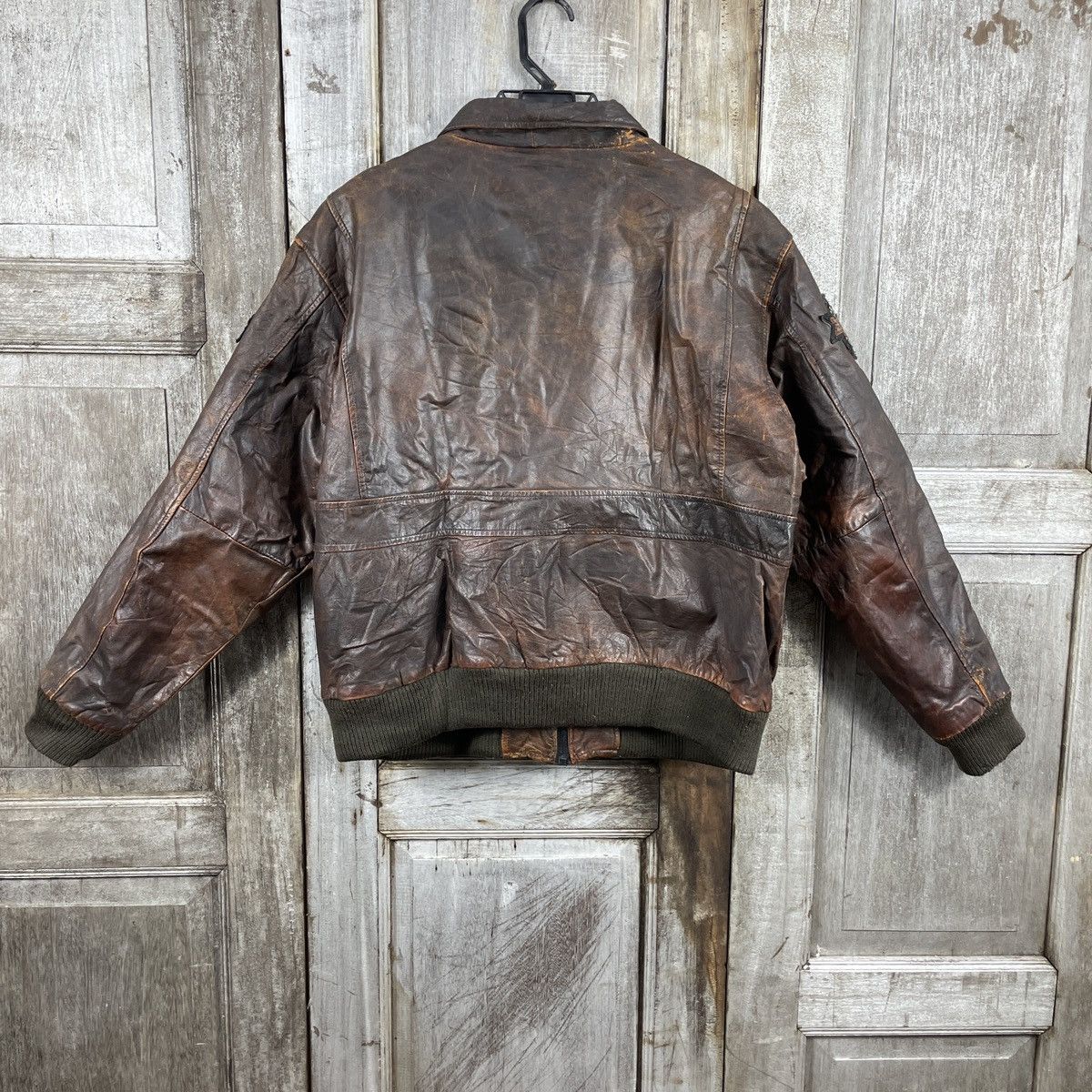 PERSON'S × Vintage Vintage 80s Persons Ranger USA Leather Jacket Size US L / EU 52-54 / 3 - 2 Thumbnail