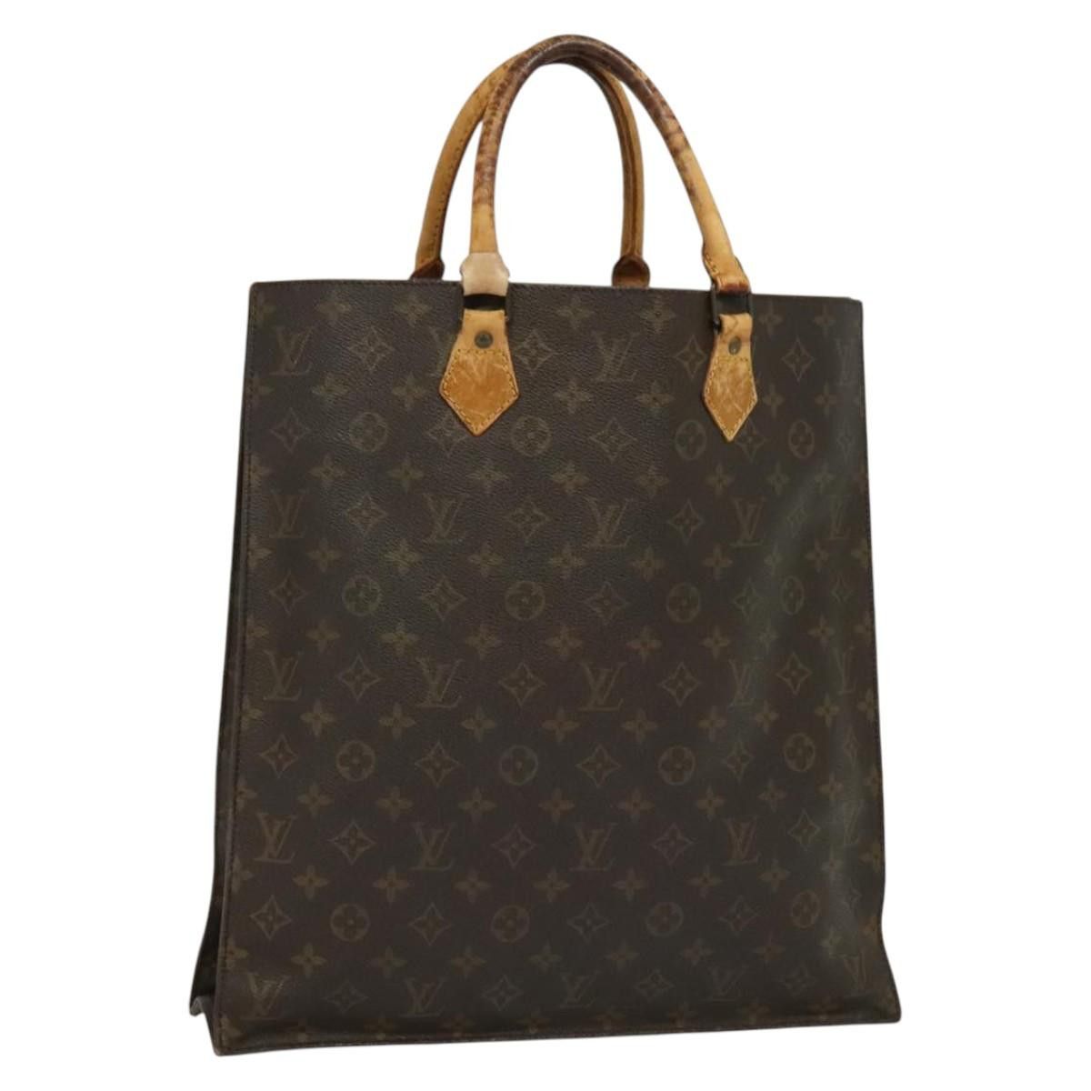 Louis Vuitton LOUIS VUITTON Monogram Sac Plat Hand Bag M51140 Size ONE SIZE - 1 Thumbnail