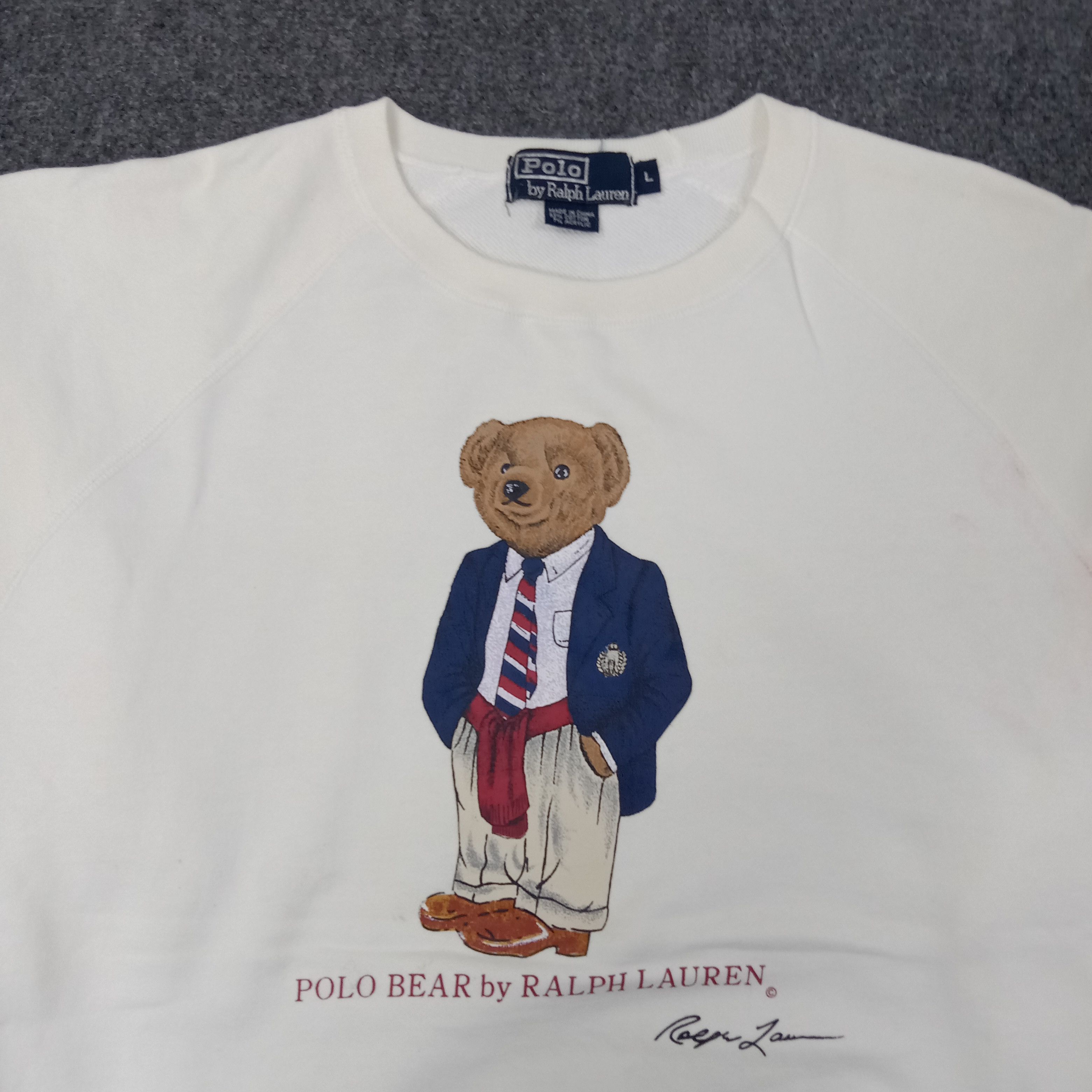 Polo Ralph Lauren Polo Bear by Ralph Lauren American Sweatshirt C241N4 Size US L / EU 52-54 / 3 - 2 Thumbnail