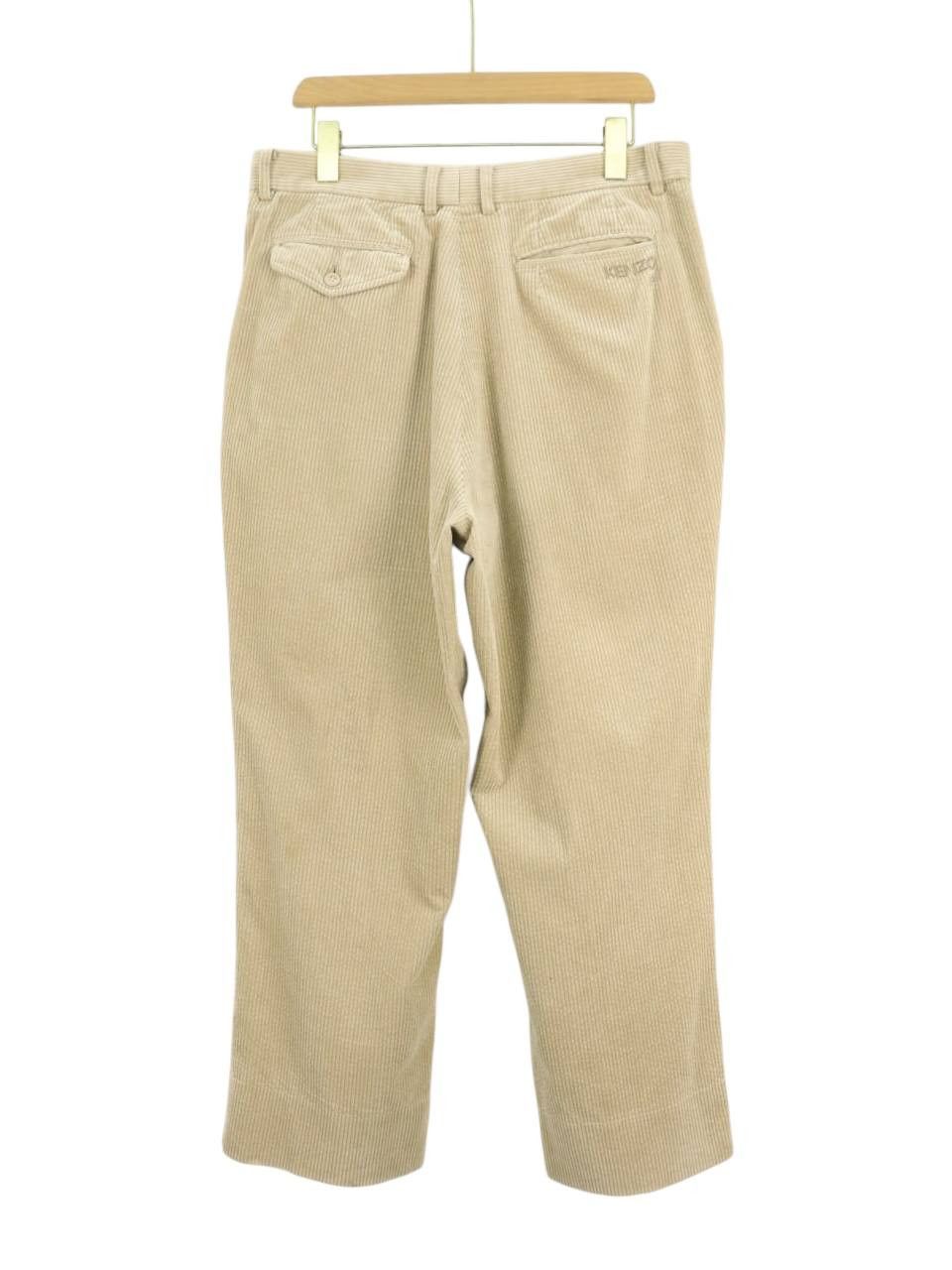 Kenzo Kenzo Corduroy Beige Cream Relaxed Cut Pant Size US 32 / EU 48 - 2 Thumbnail